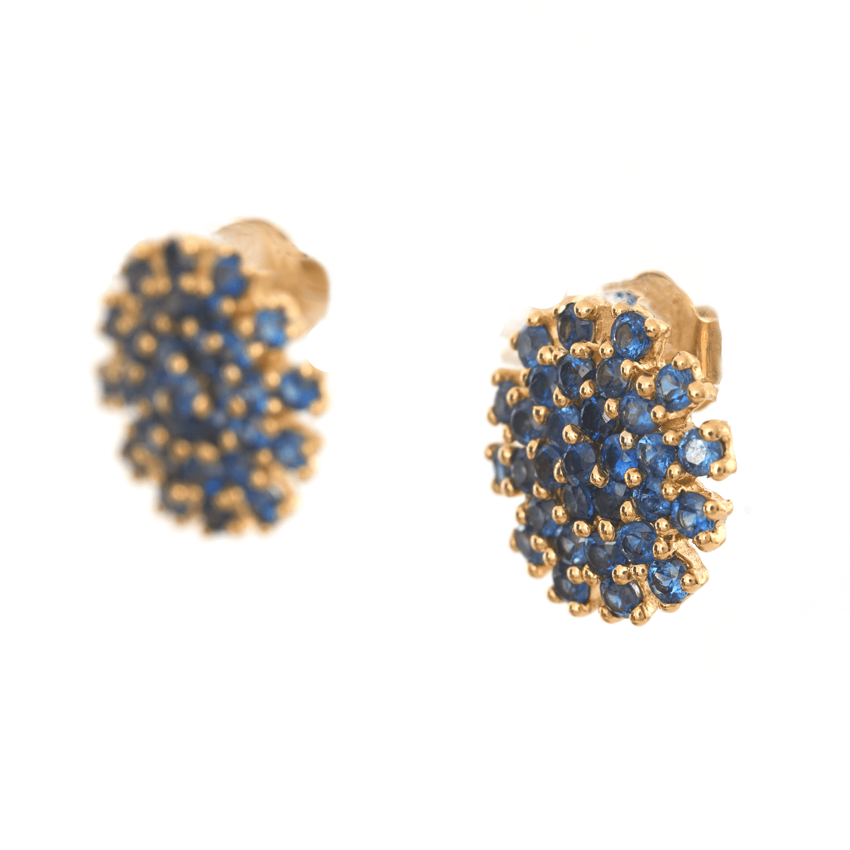 Gemstone Flower Earrings