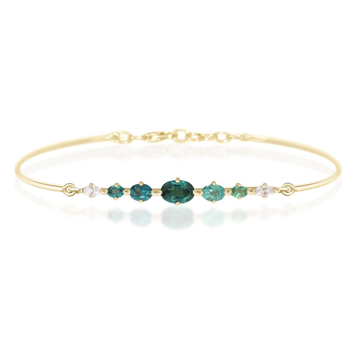 Lagoon Tourmalines Compass Bangle