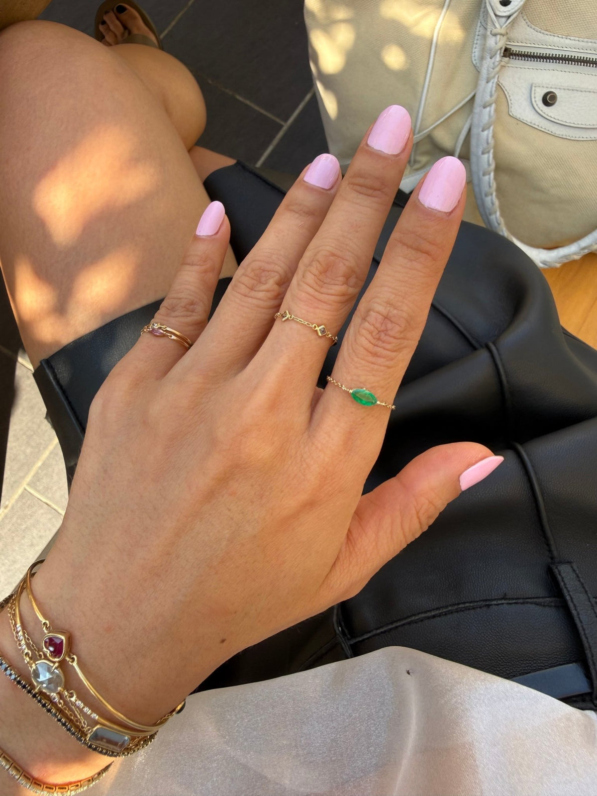 Emerald Marquise Supreme Chain Ring