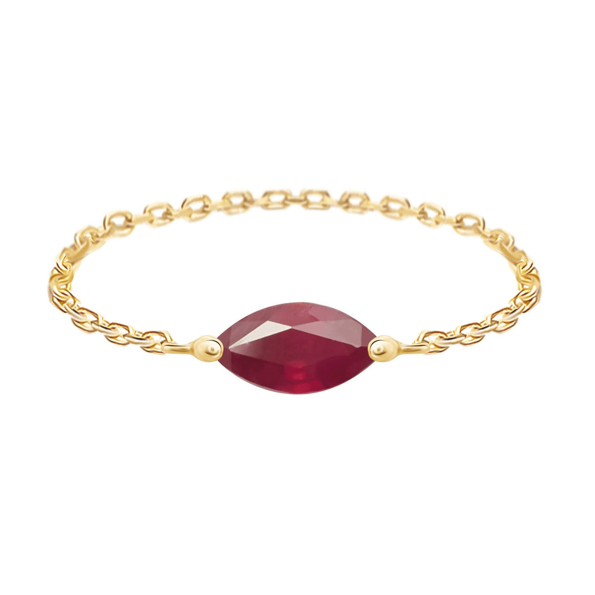 Ruby Marquise Supreme Chain Ring