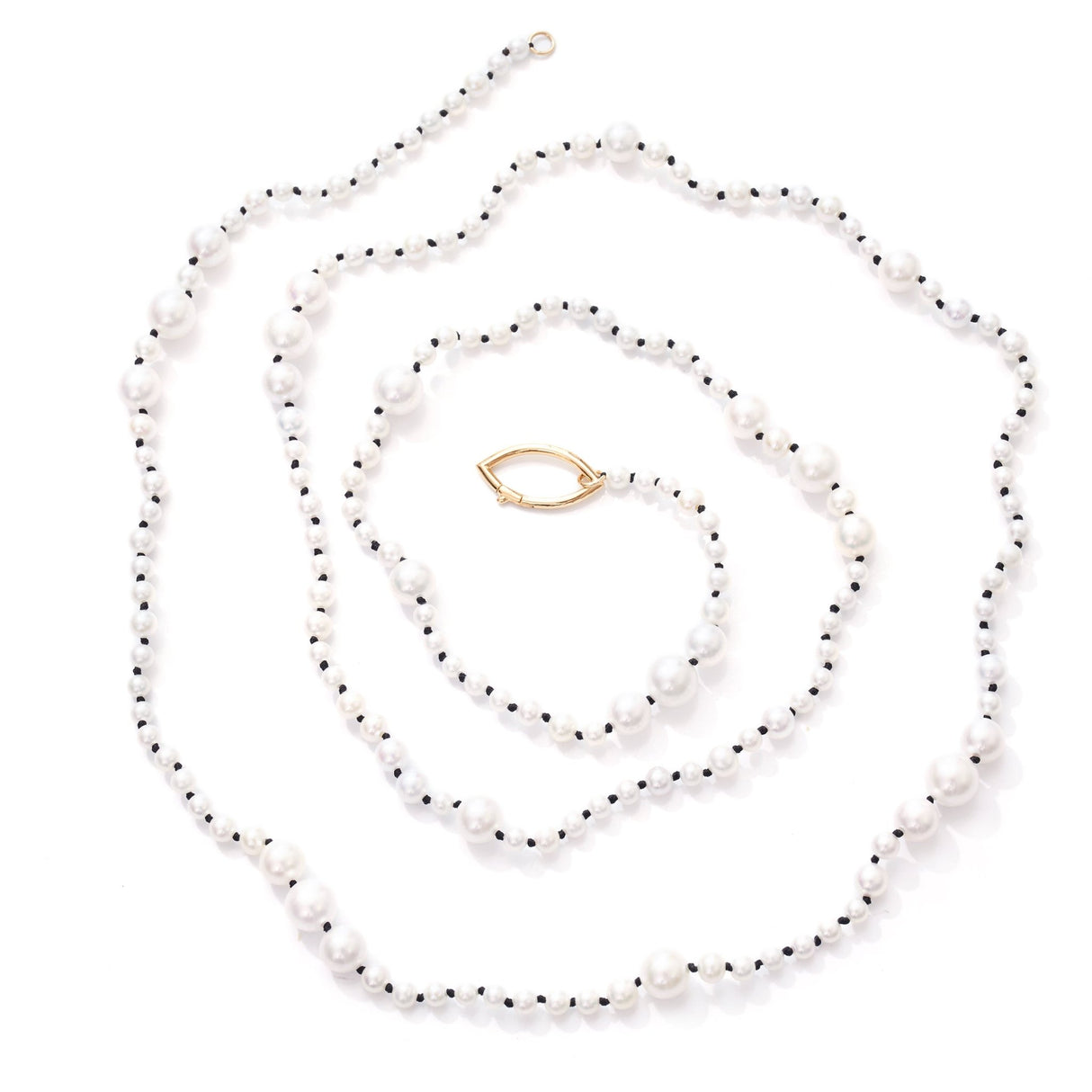Aphrodite Akoya Pearl Necklace 18k handmade necklace