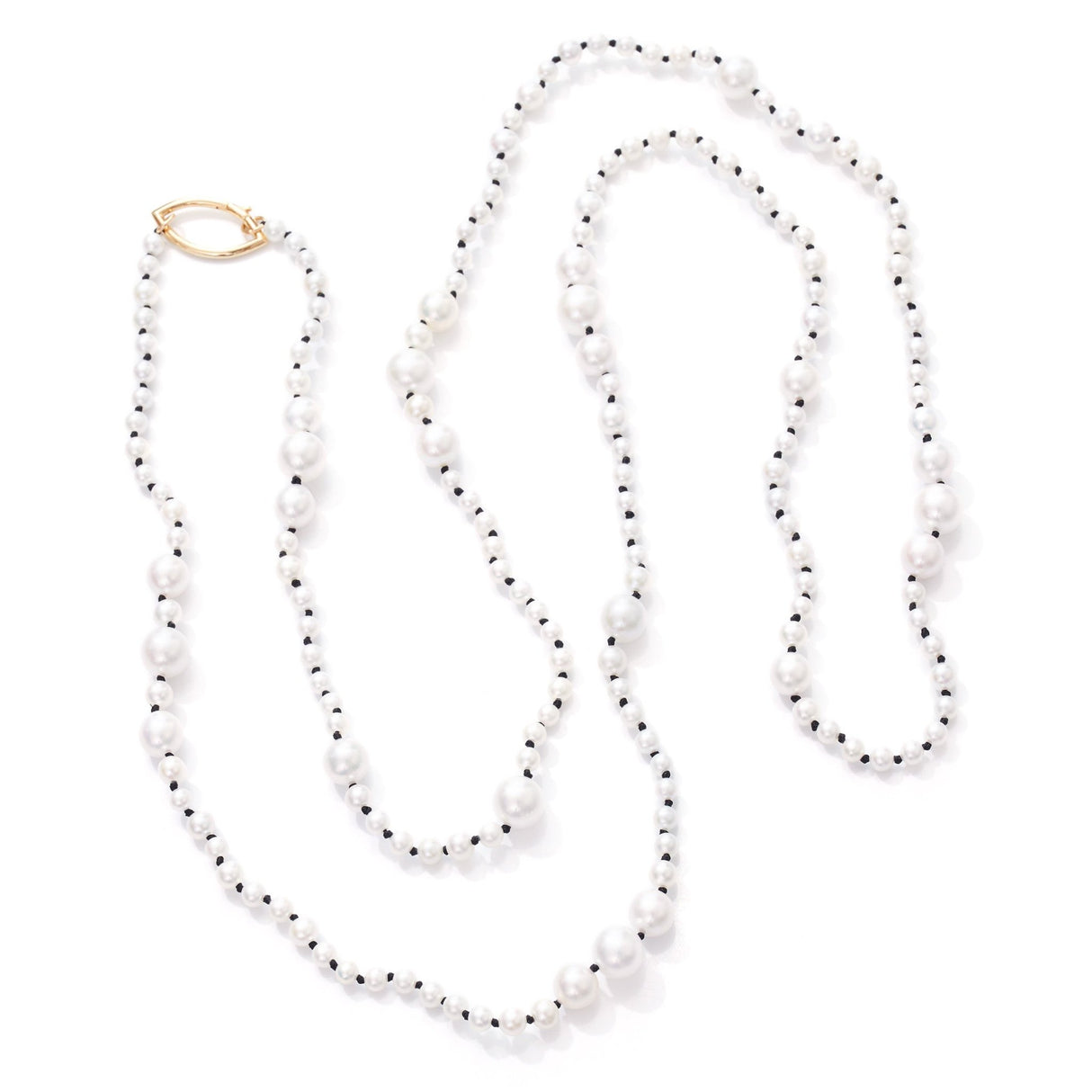 Aphrodite Akoya Pearl Necklace 18k handmade necklace 4