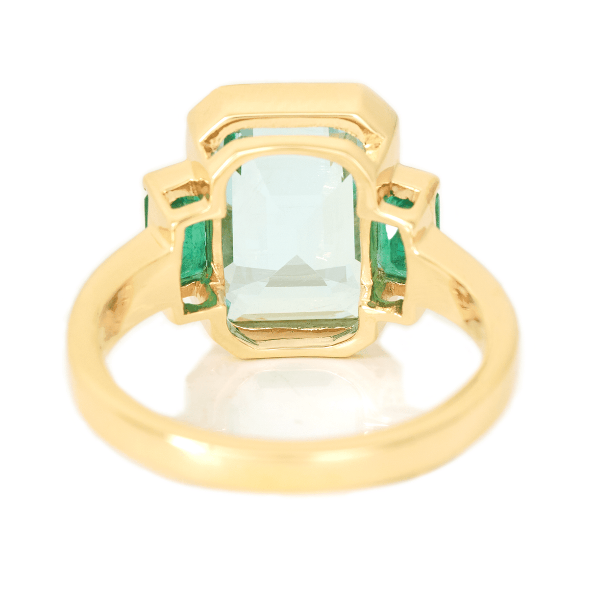 Aquamarine_Emerald_Tonal_Deco_Supreme_Ring_18K_Gold_Engagement_ring 1