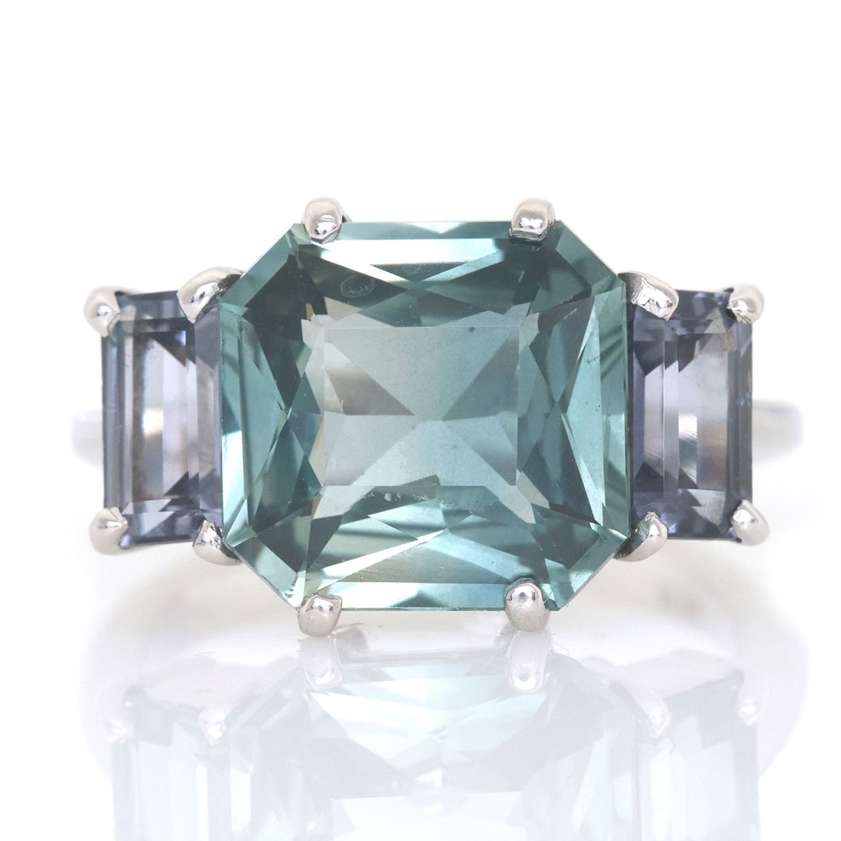 Ceylon Sapphire & Spinel Bar Ring