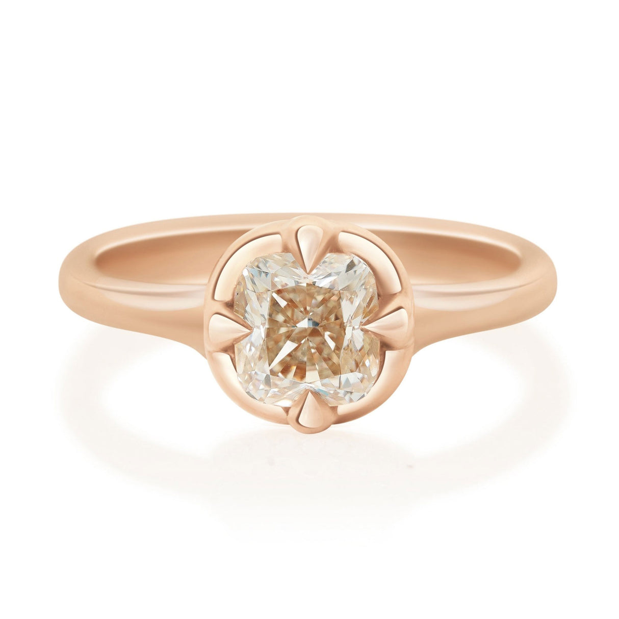 Champagne Diamond Compass Ring