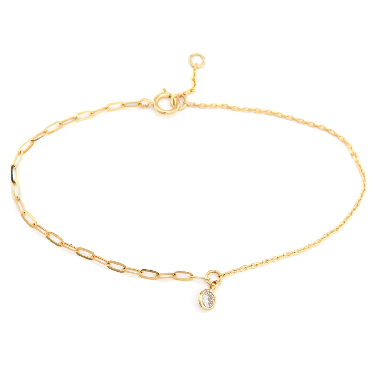 Champagne Diamond Duo Bracelet 18k gold stackable design 2