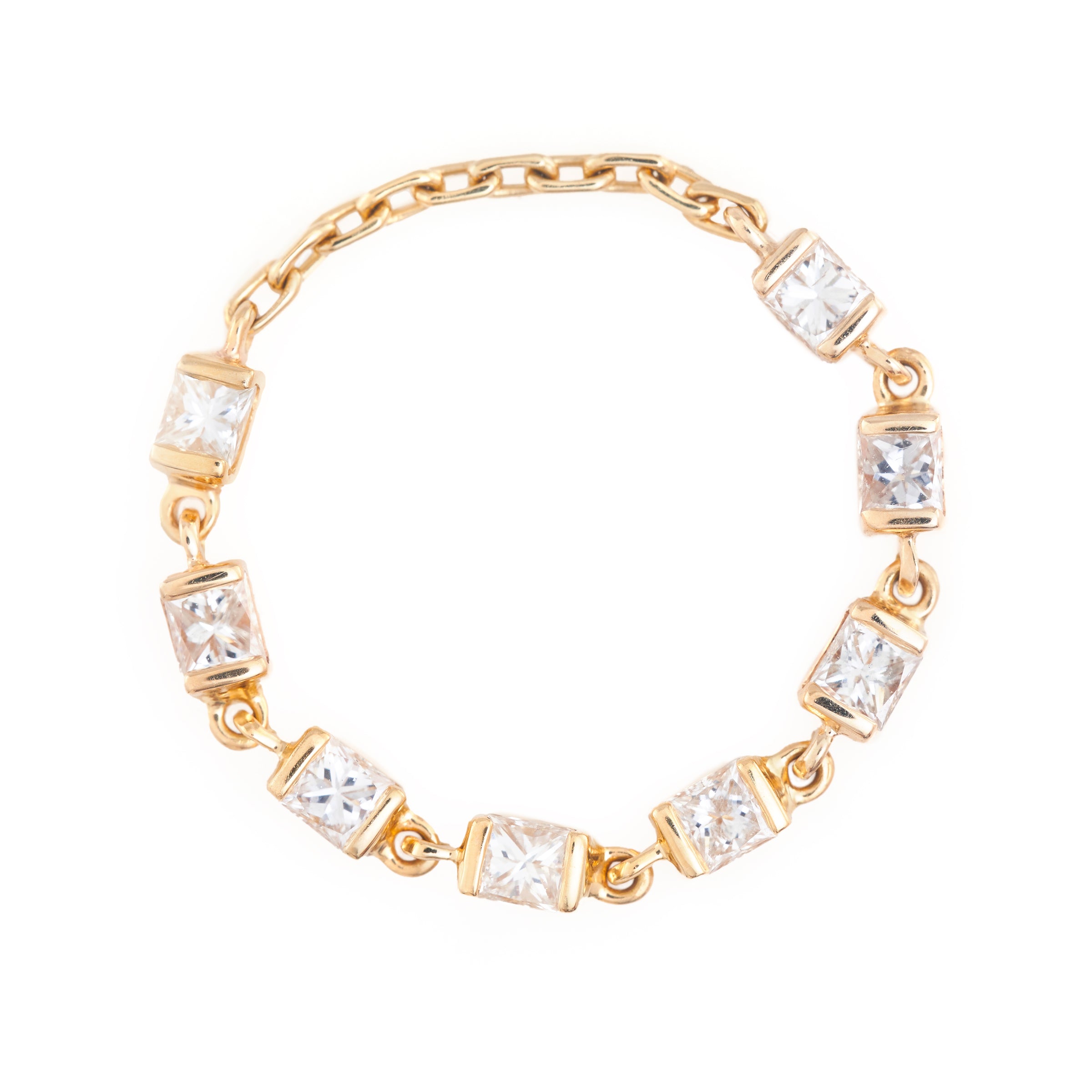 Diamond Dot Chain Ring – YI COLLECTION