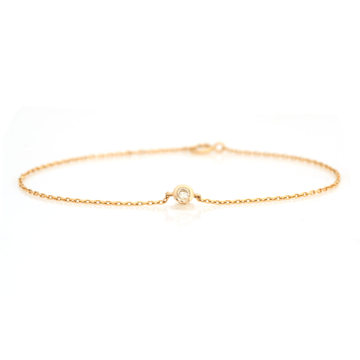 Diamond Petite Button Bracelet