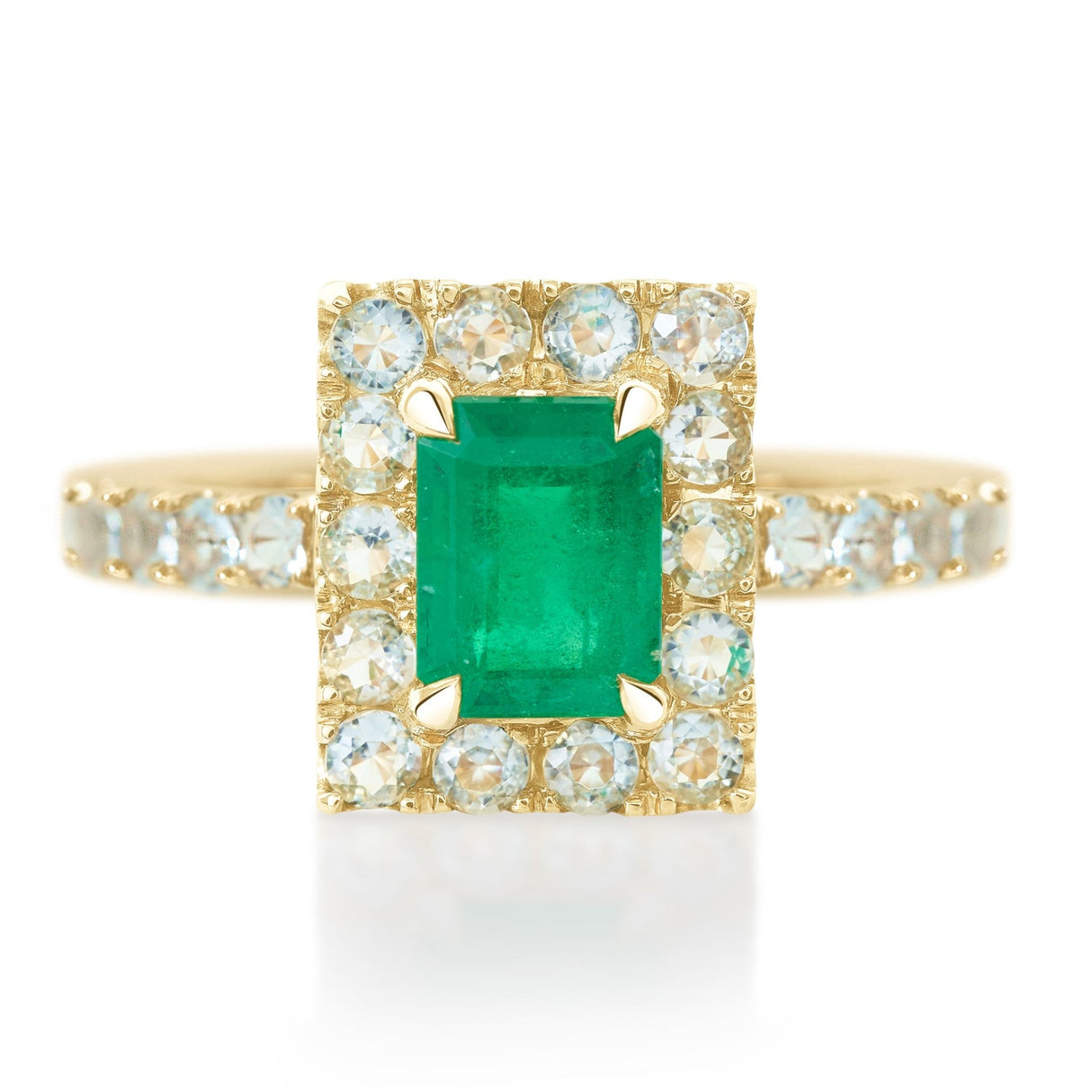 Emerald & Aquamarine Candy Ring