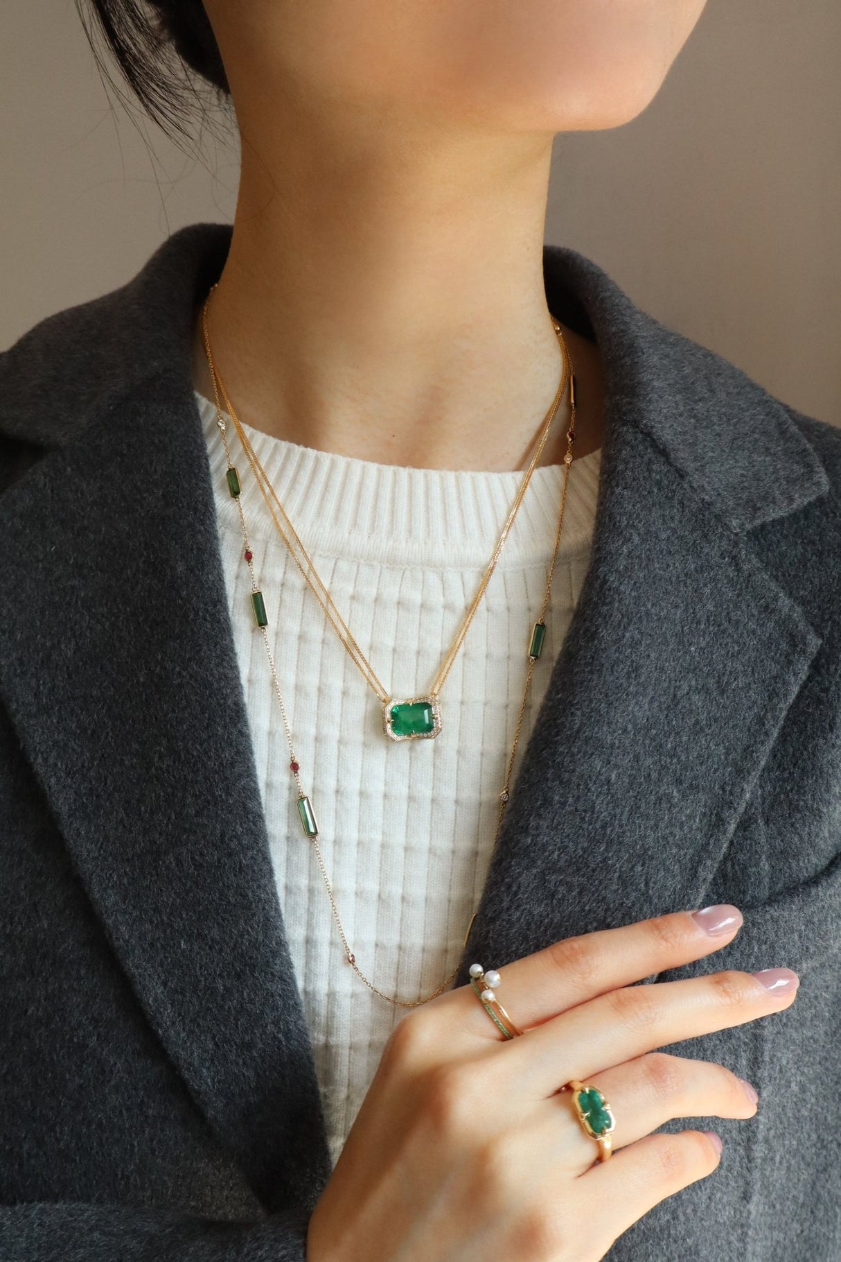 Emerald Aurora Supreme Necklace