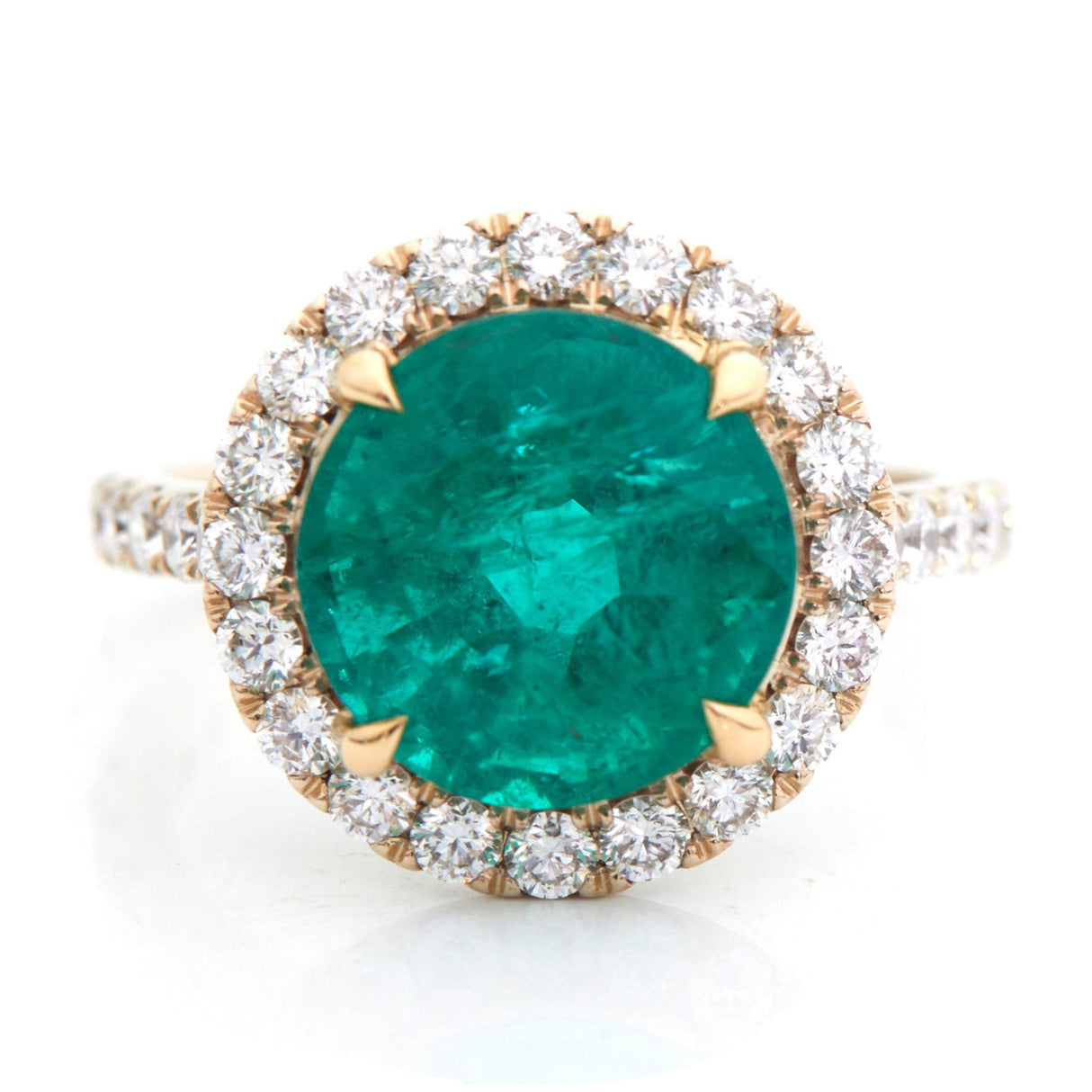 Emerald & Diamond Isis Ring