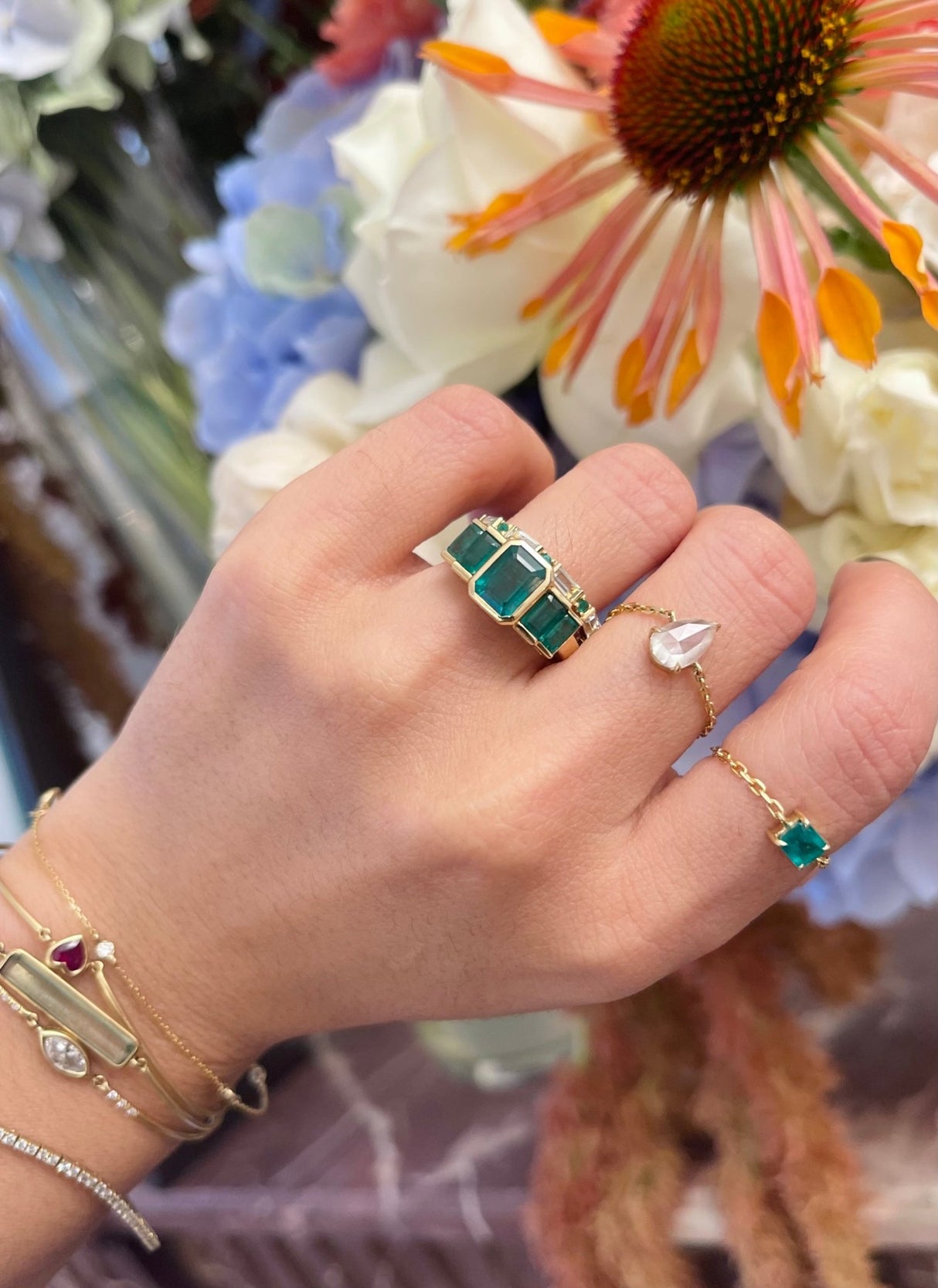 Emerald Rhythm Supreme Ring