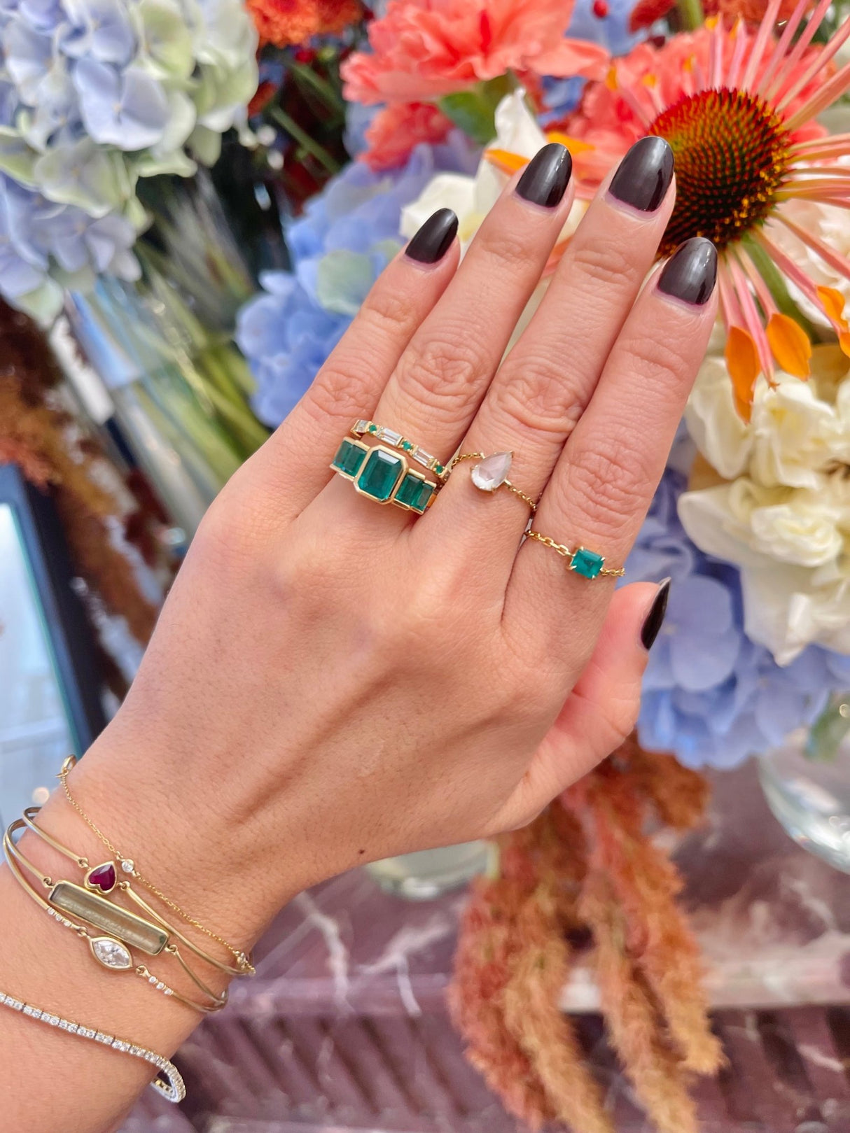 Emerald Rhythm Supreme Ring