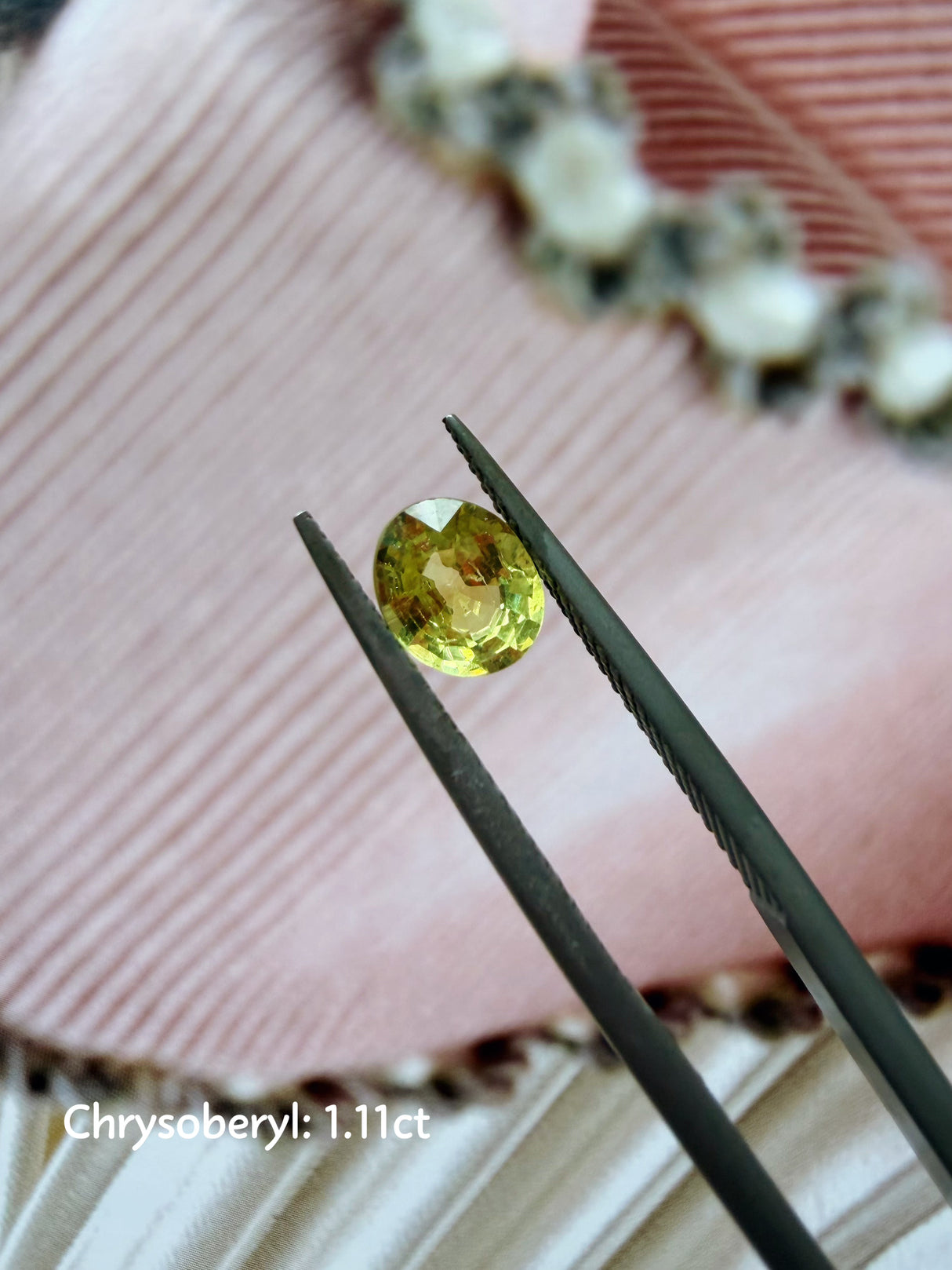 Gemstone Customization Chrysoberyl 1.11cts