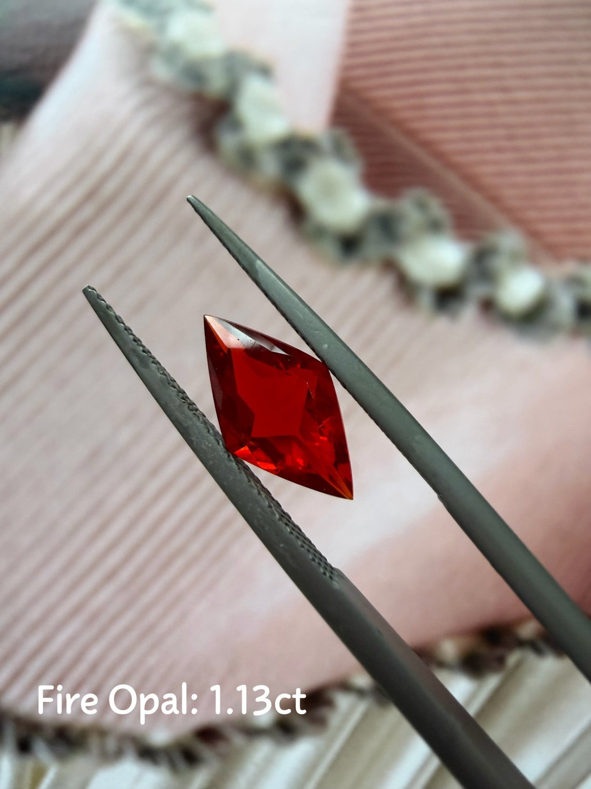 Gemstone Customization Fire Opal 1.13cts