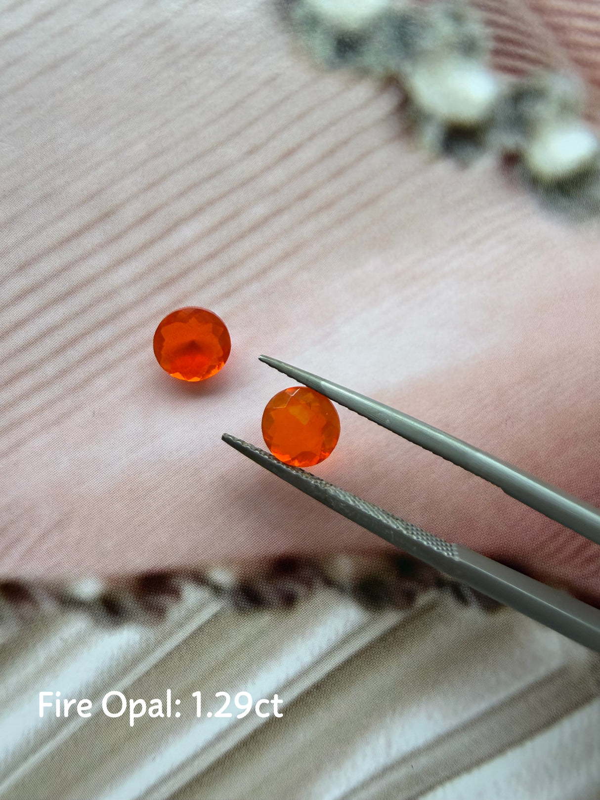 Gemstone Customization Fire Opal 1.29cts