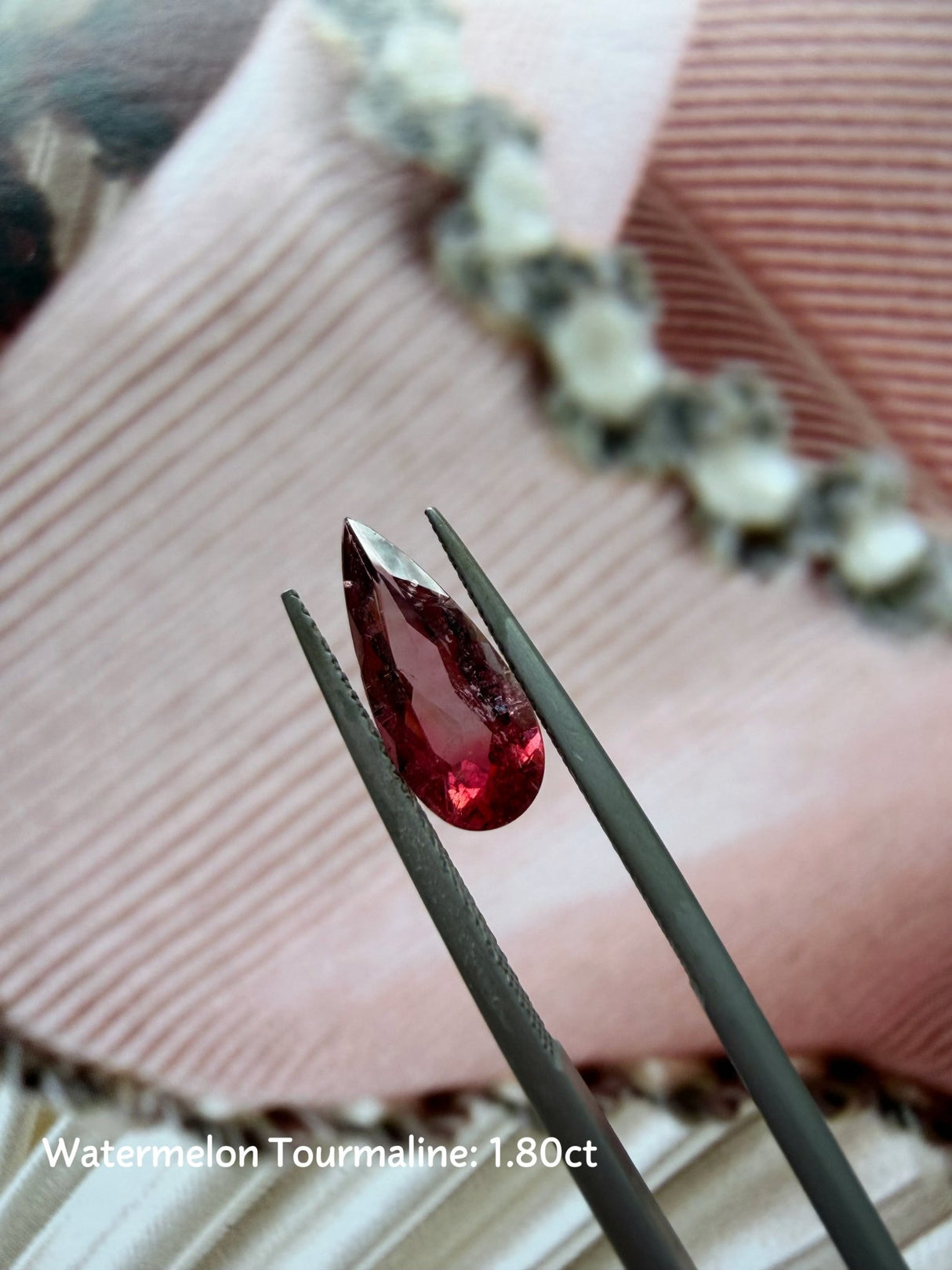 Gemstone Customization Watermelon Tourmaline 1.80cts