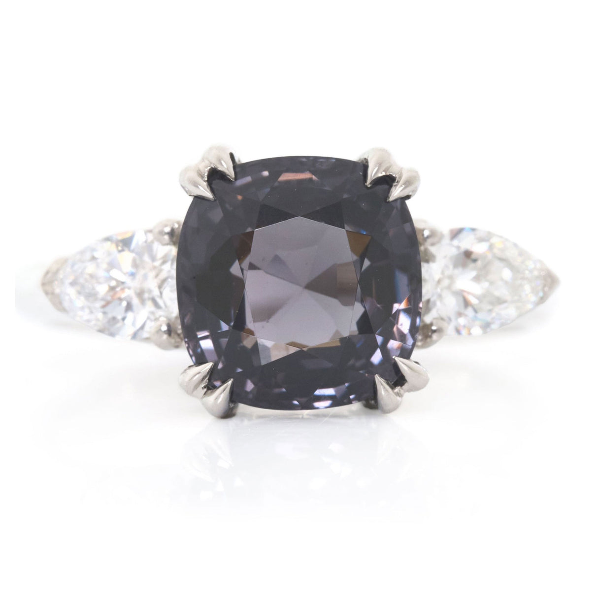Grey Spinel & Diamond Forever Love Ring