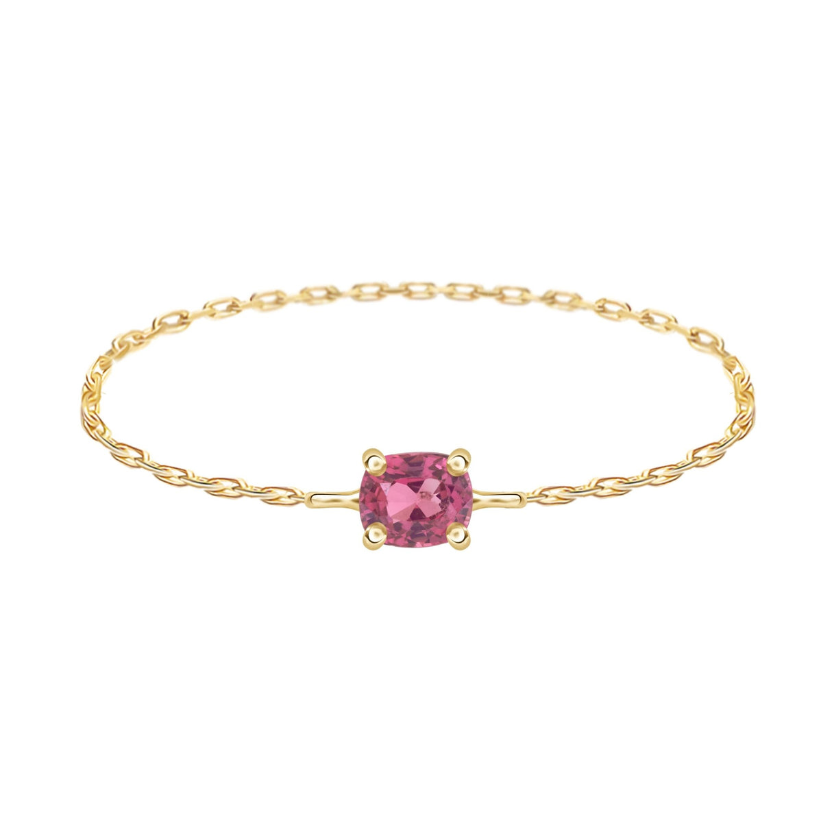 Hand Make Chain Ring 18K Stackable ring