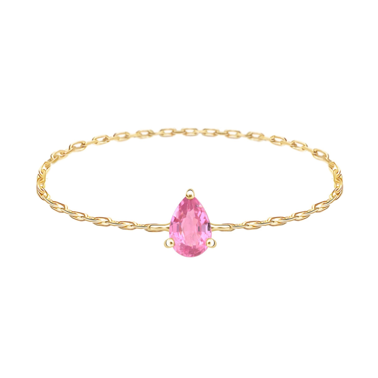 Hand Make Chain Ring 18K Stackable ring 3