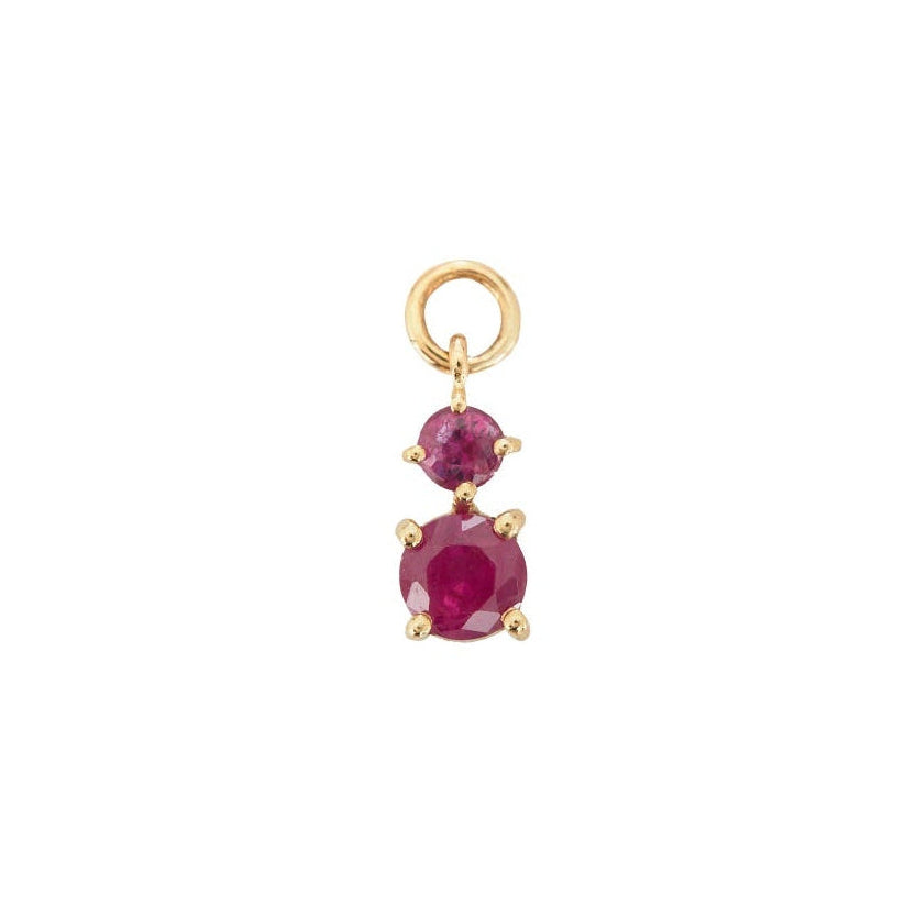 Gemstone Hoop Charms