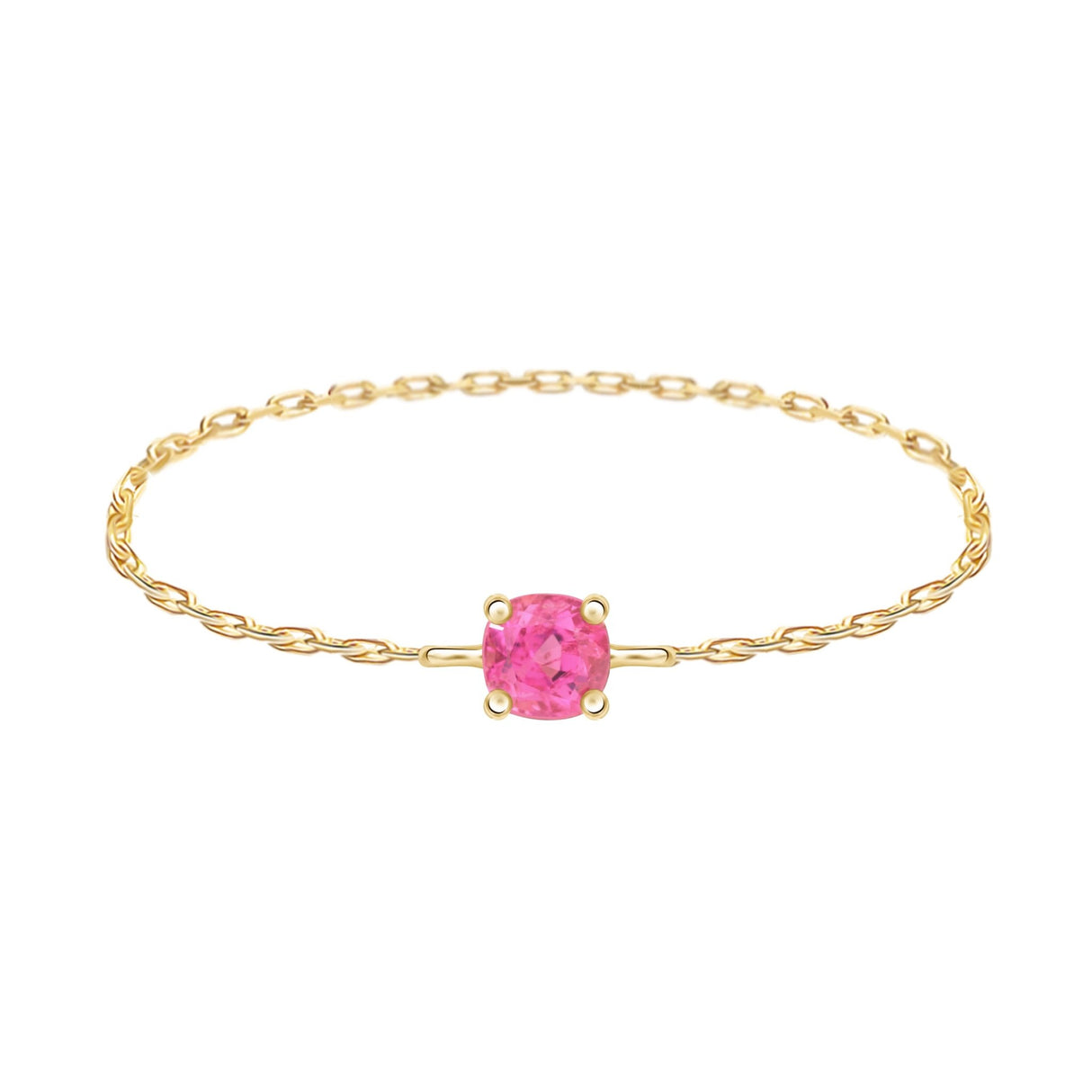 Jedi Spinel Petite Chain Ring 18K Stackable ring
