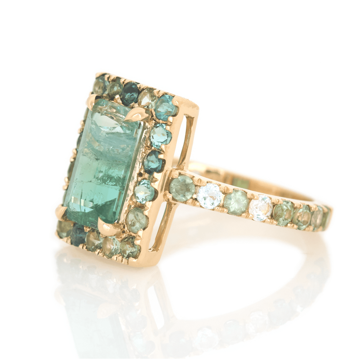 Lagoon Tourmaline Candy Ring