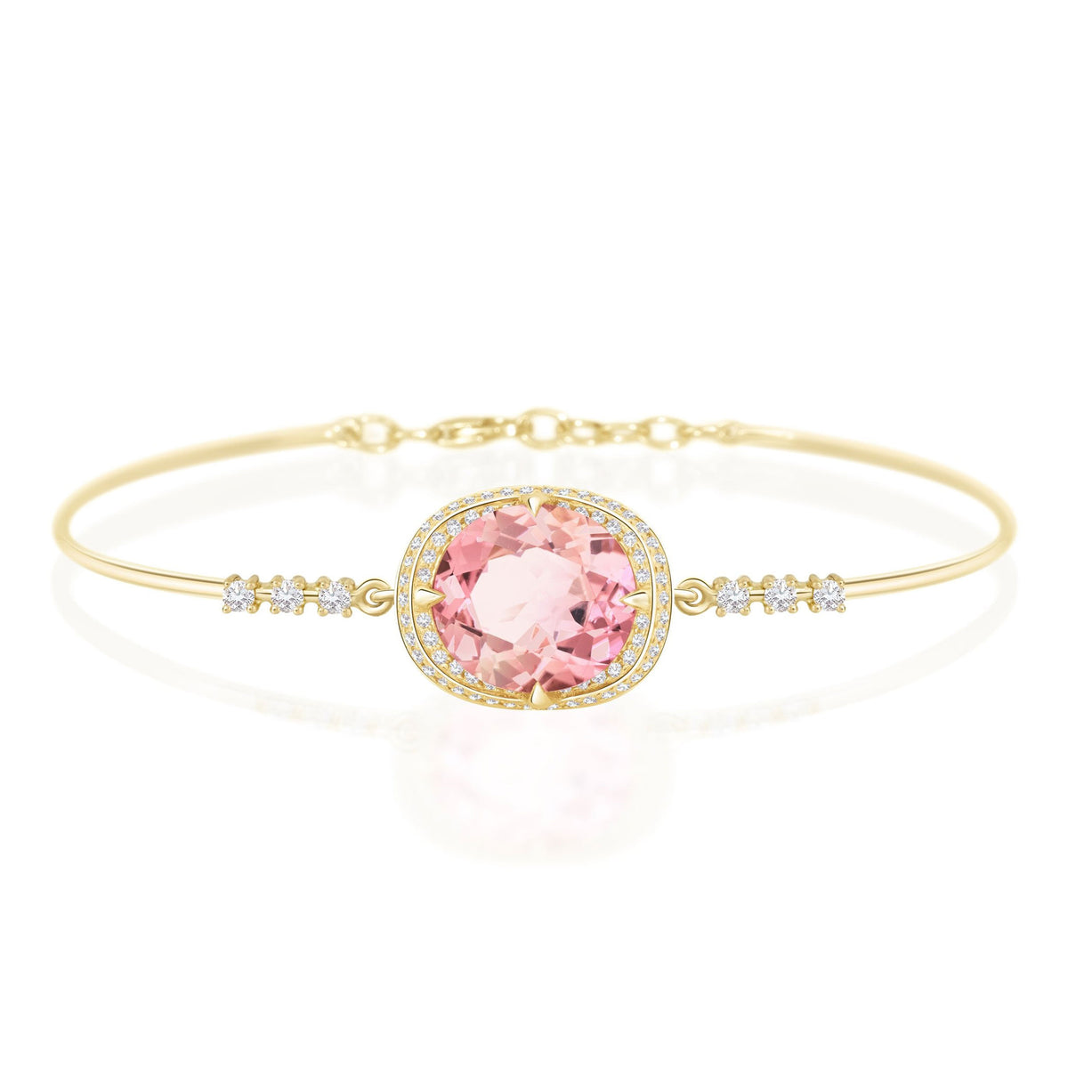 Light Pink Tourmaline Aurora Supreme Bangle