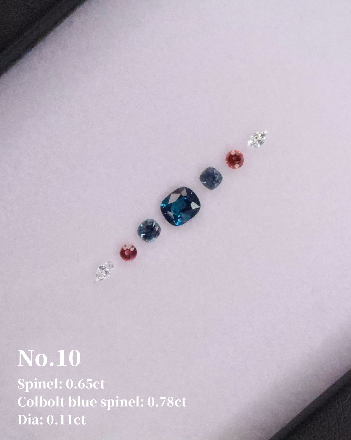 No.10 Spinel (0.65ct) Tourmaline (0.78ct) &Diamond (0.11ct) Compass Bangle handmade fine jewelry