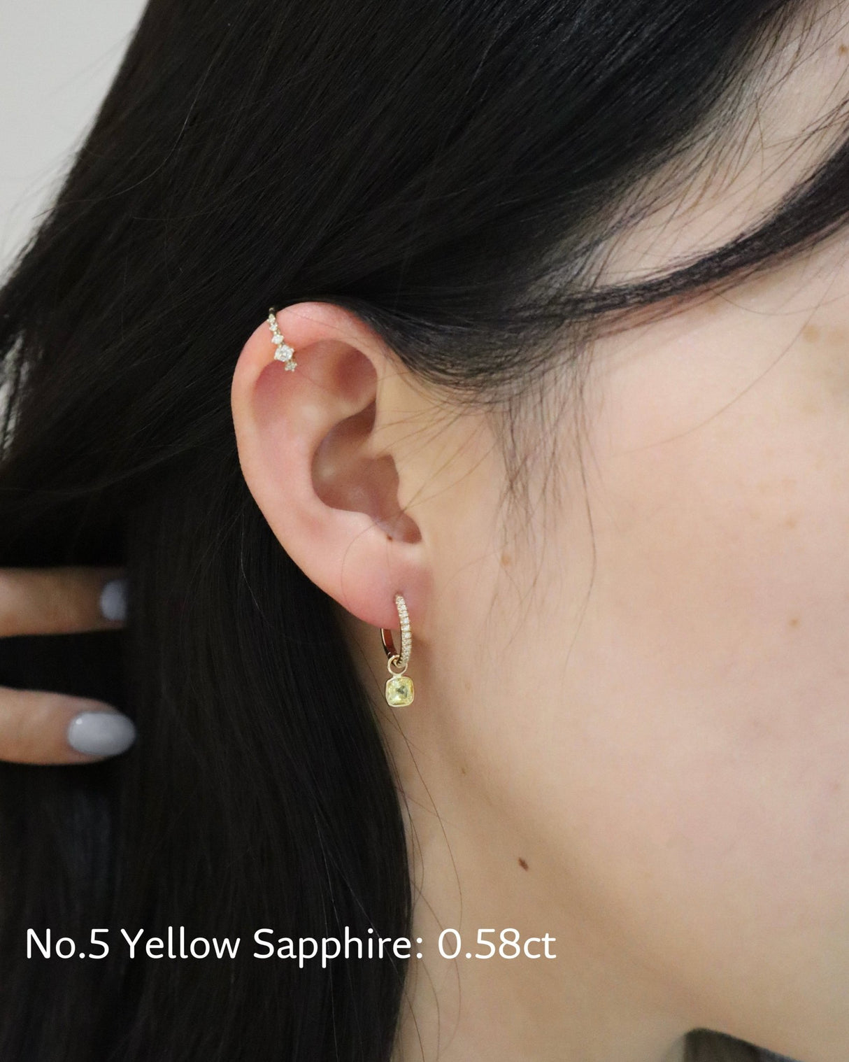 No.5 Yellow Sapphire: 0.58ct