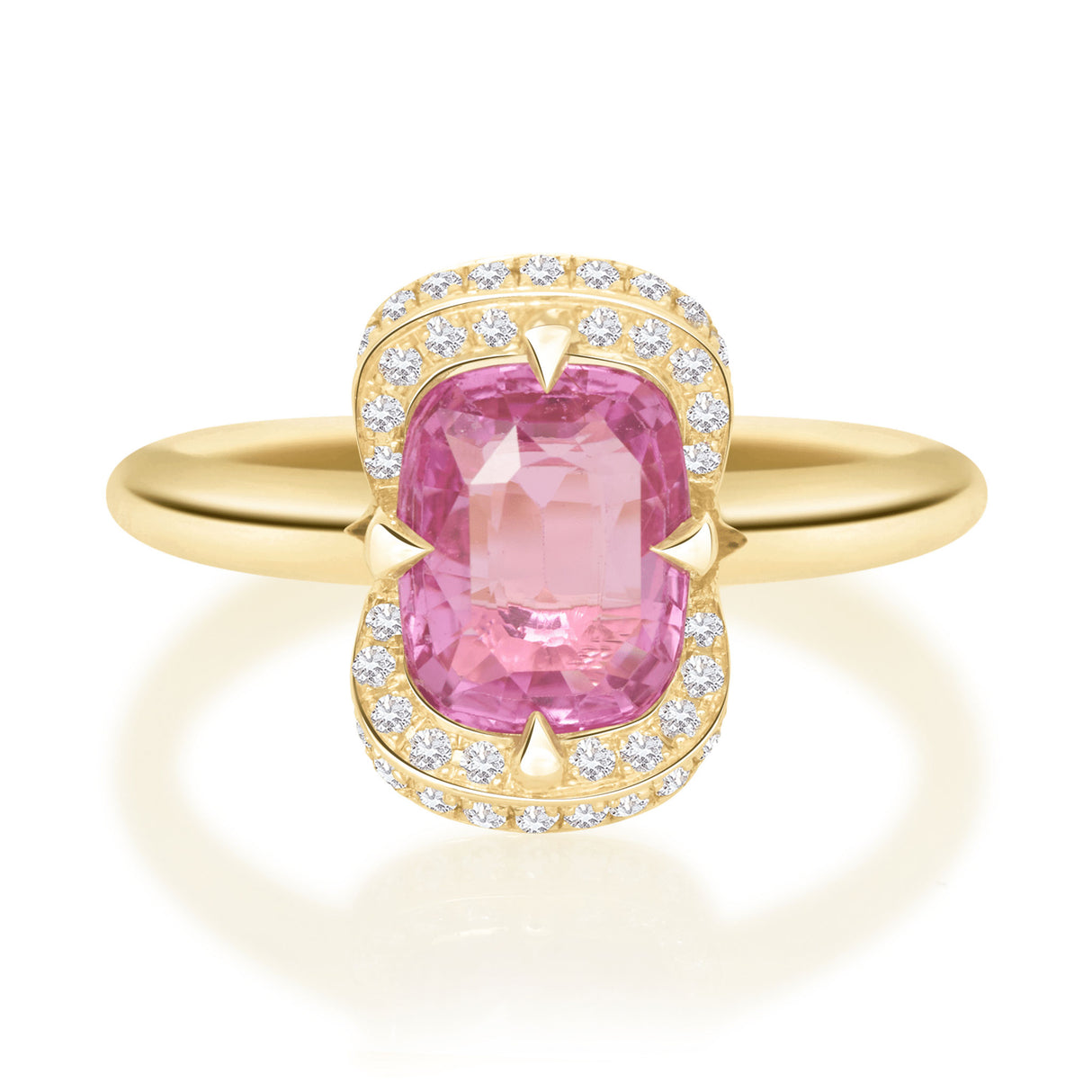 Pink Sapphire Aurora Ring