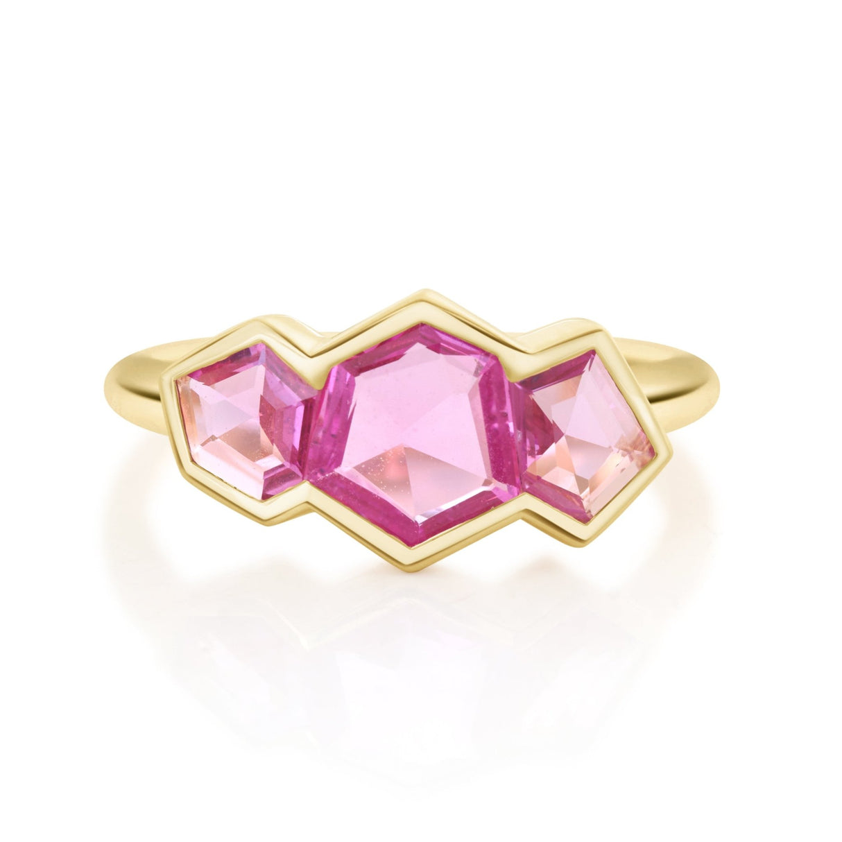 Pink_Sapphire_Contour_Ring_18K_gold_stackable_ring_1