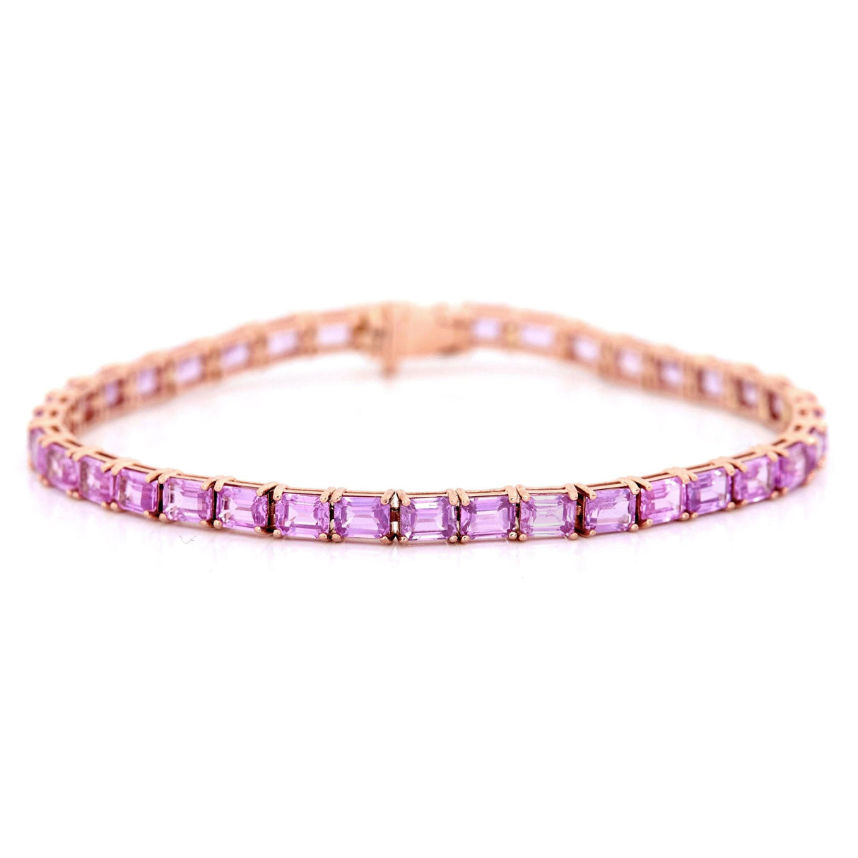 Pink Sapphire Supreme Tennis Bracelet