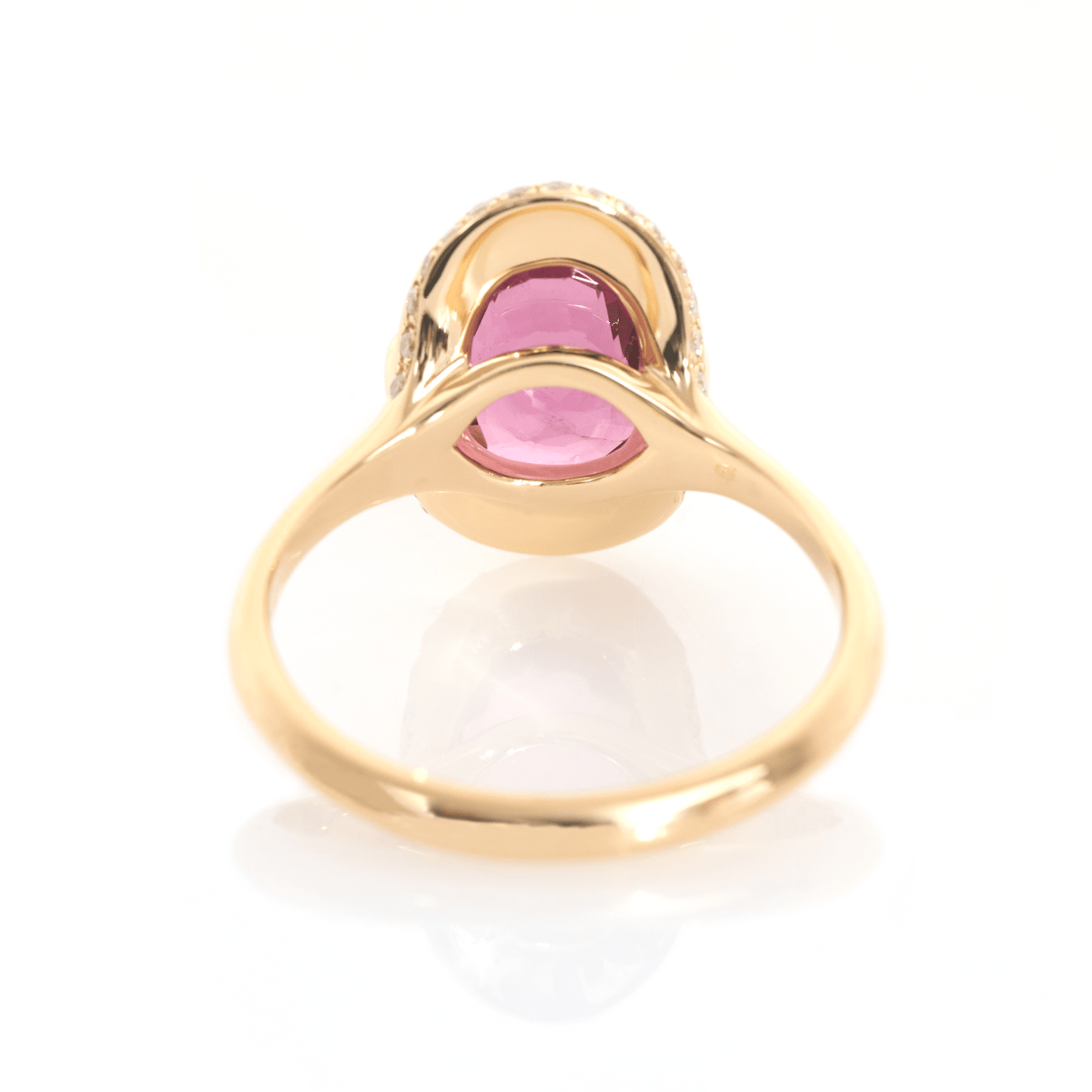 Rhodolite Aurora Ring 18K engagement ring 2