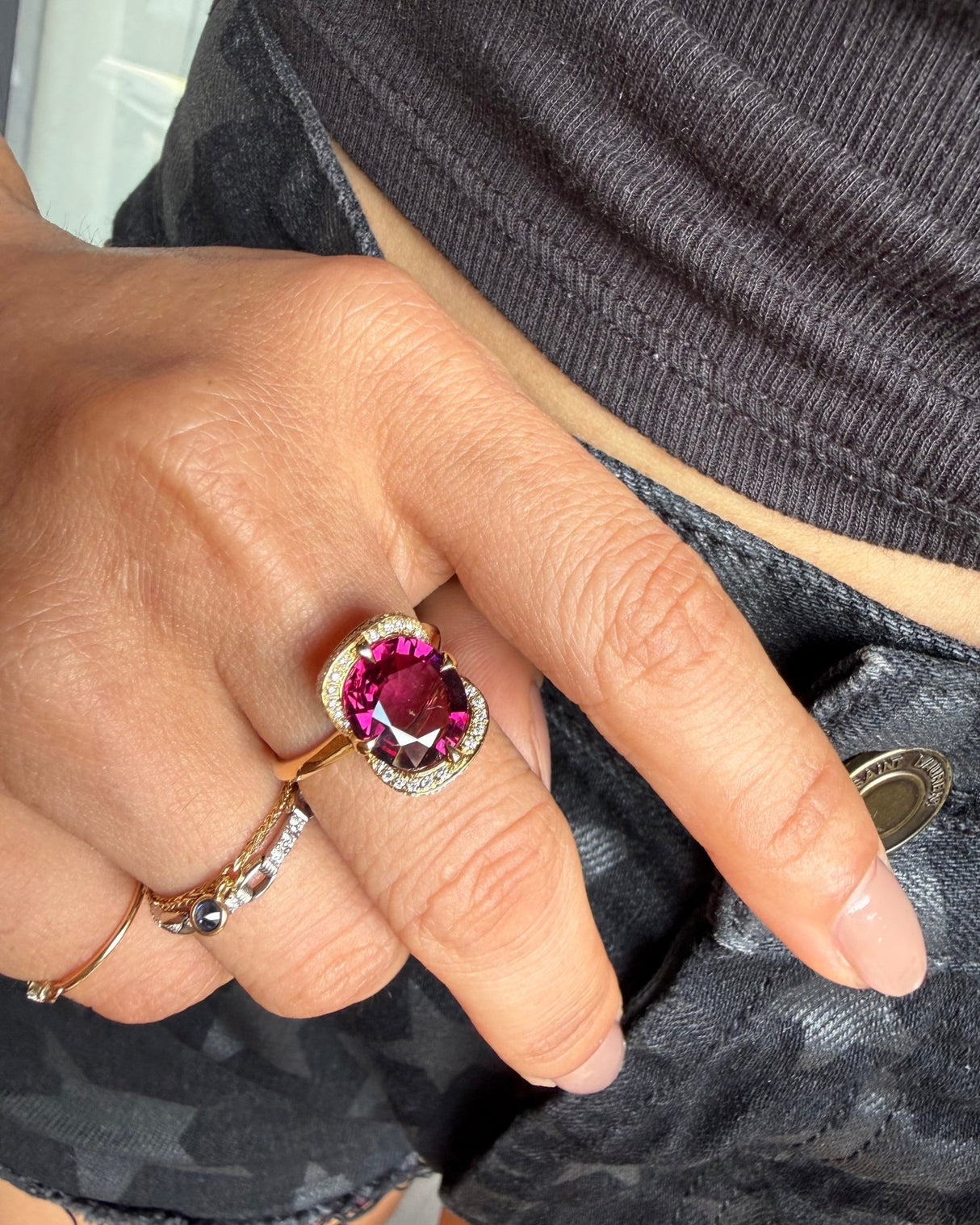 Rhodolite Aurora Supreme Ring