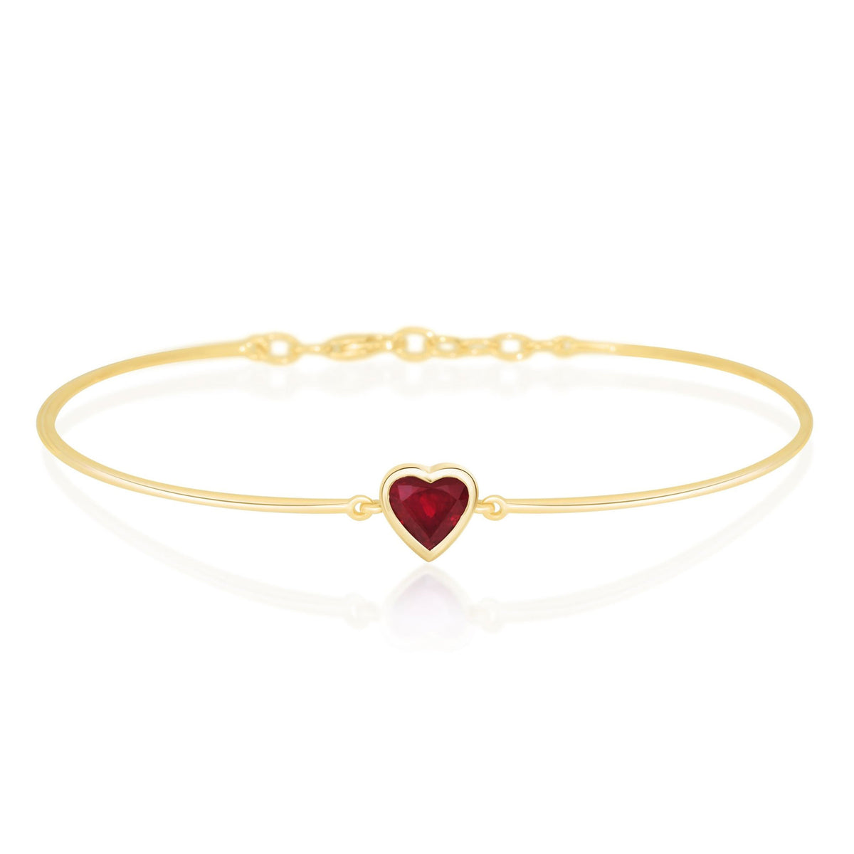 Ruby Heart Supreme Bangle