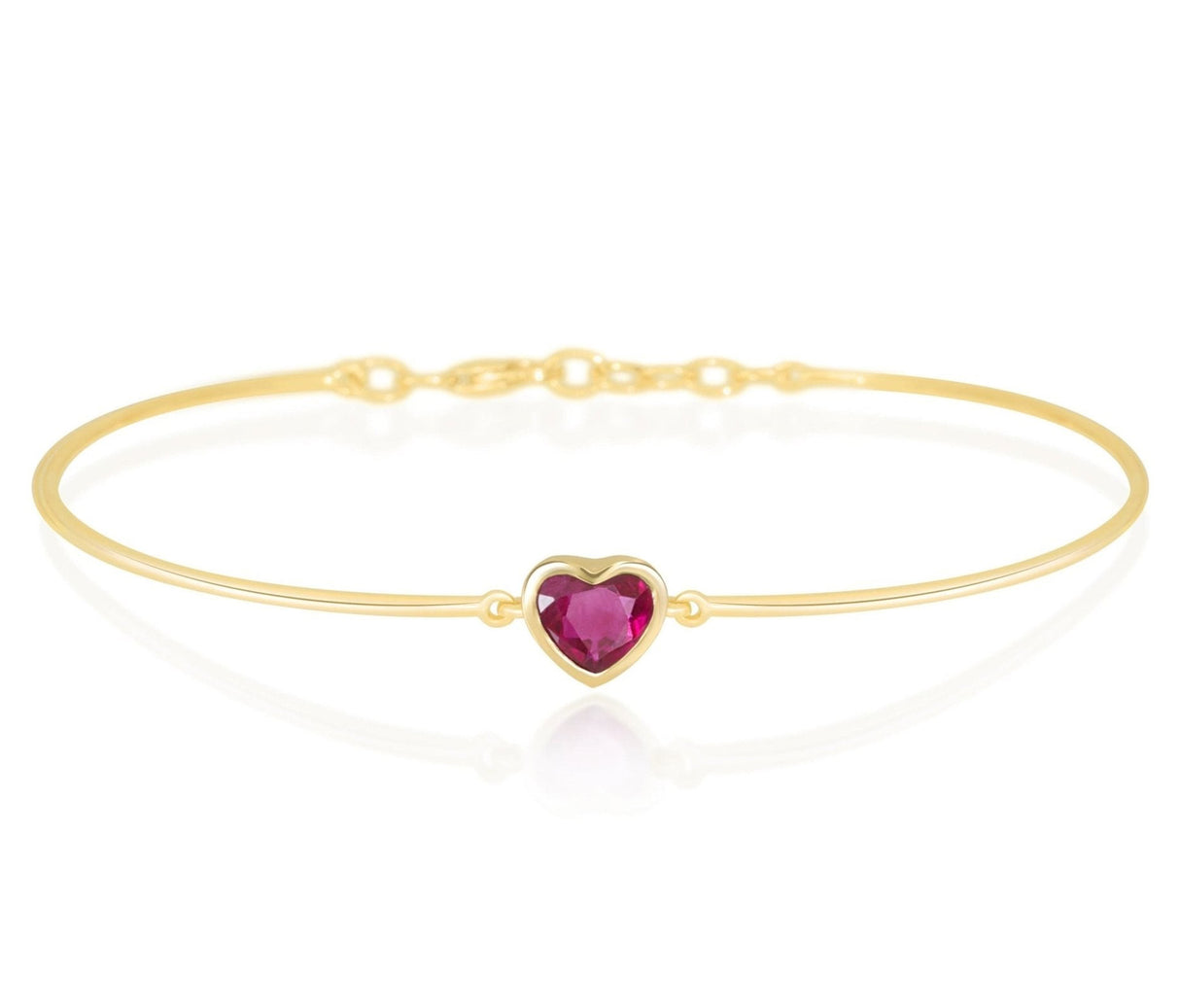 Ruby Heart Supreme Bangle