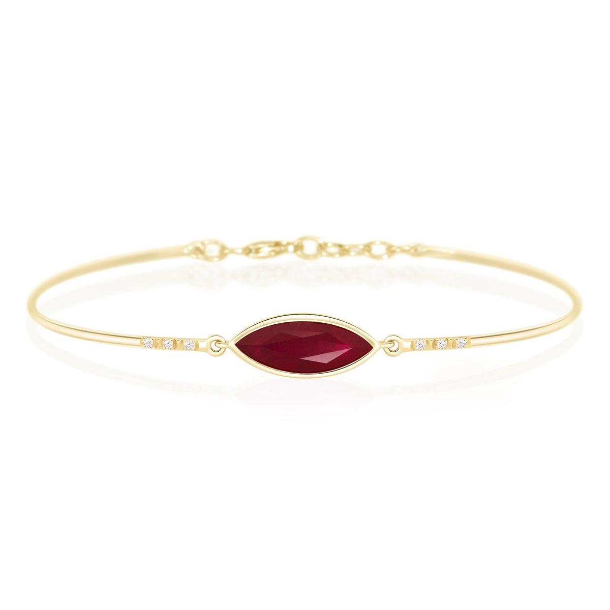 Ruby Marquise & Diamond Supreme Bangle