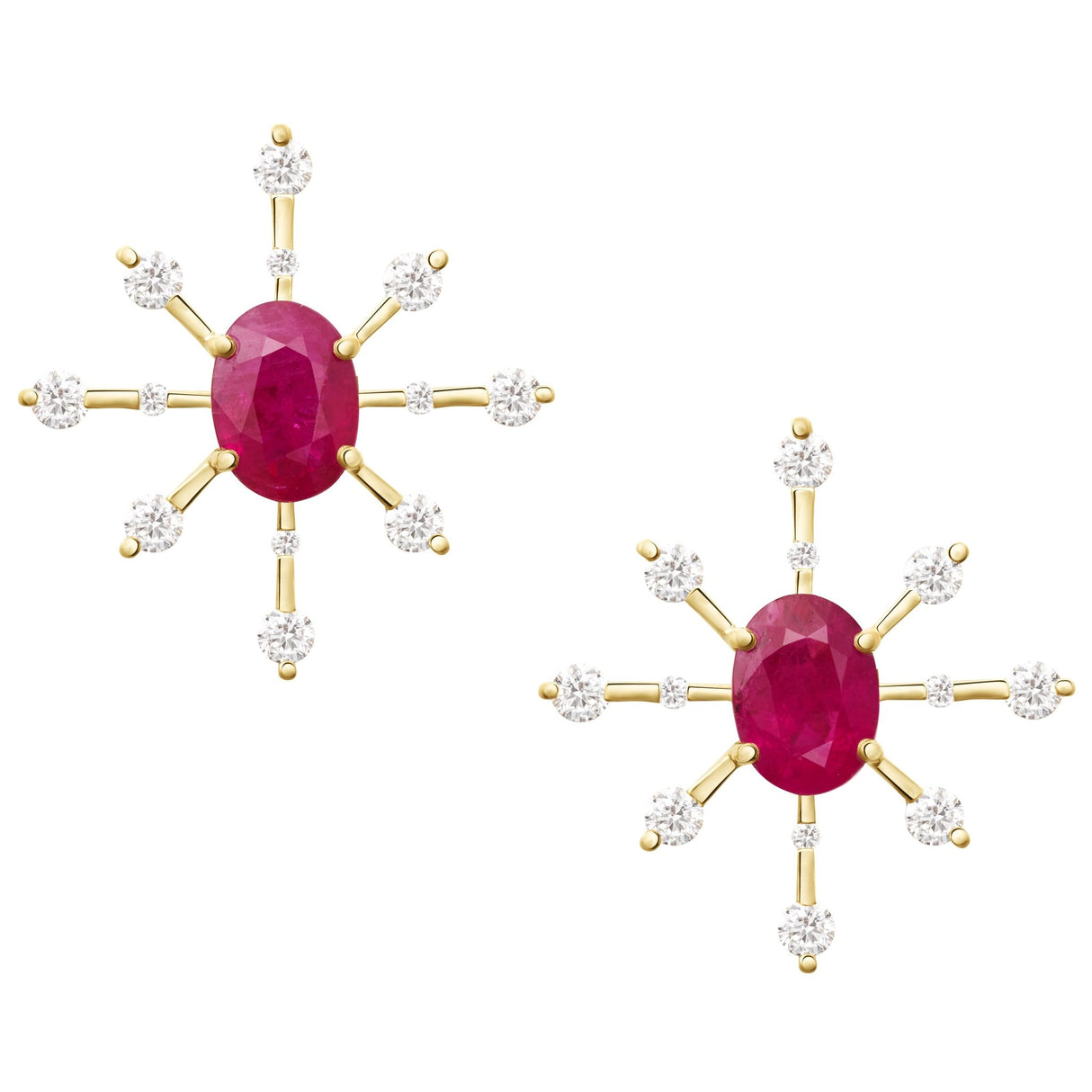Ruby_Starburst_Earrings_18K_Gold_Handmade_Fine_Jewelry