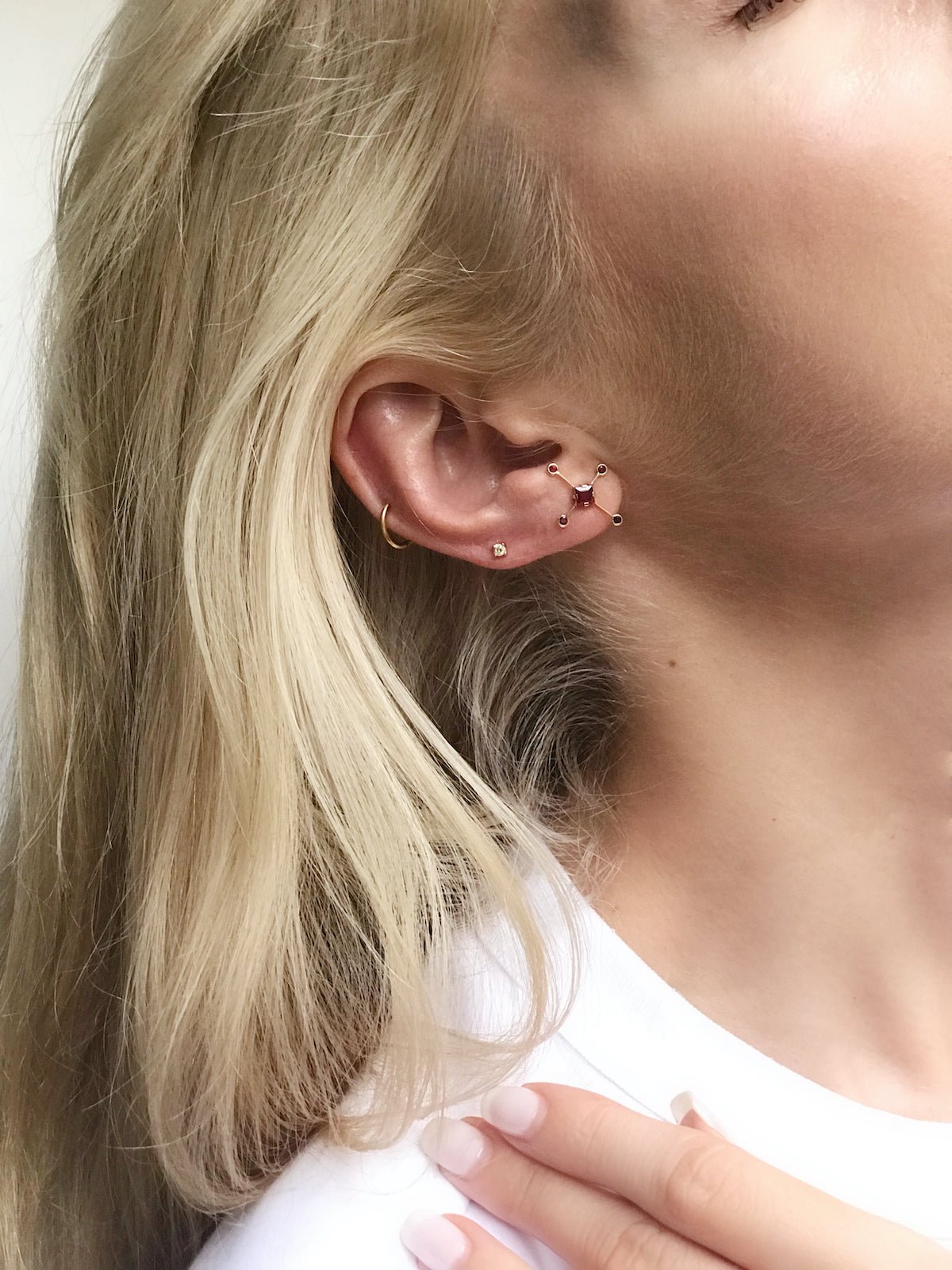 Ruby Supernova Earrings