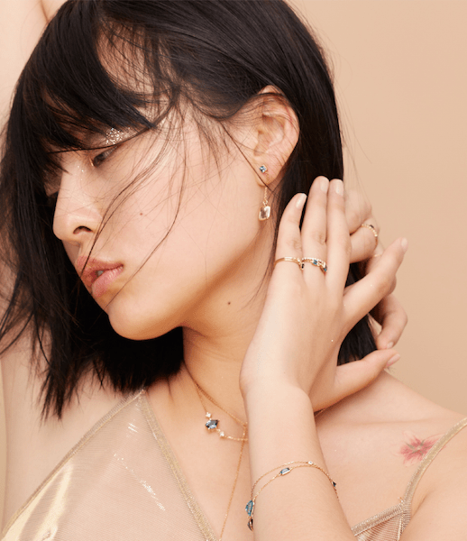 Tanzanite & Lemon Quartz Earrings