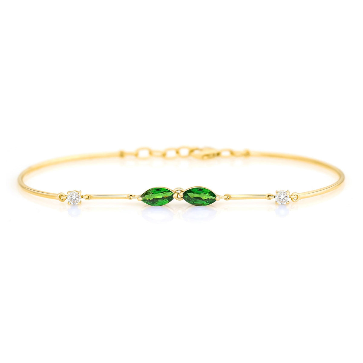 Tsavorite & Diamond Duo Bracelet