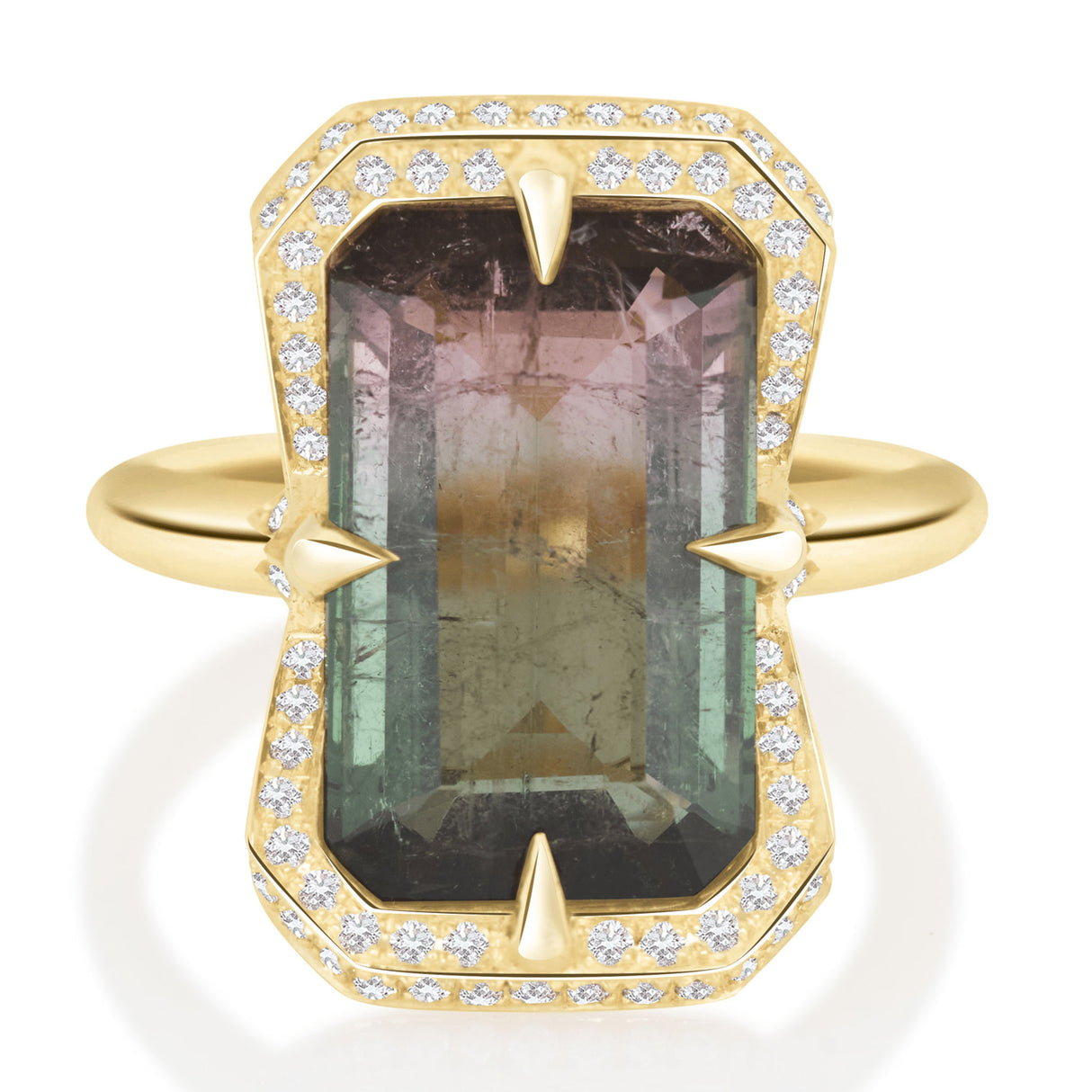 Watermelon Tourmaline Aurora Supreme Ring