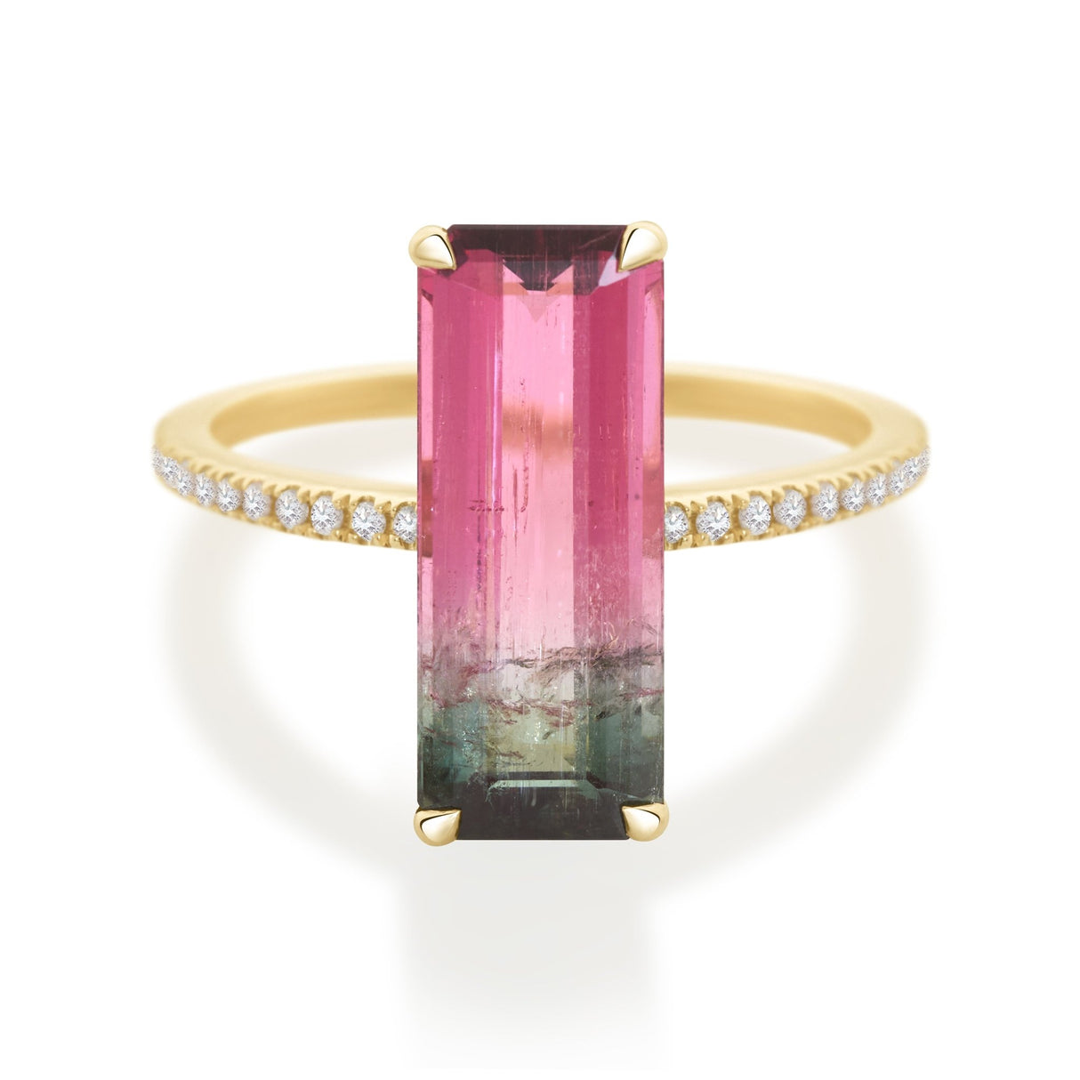 Classic Watermelon Tourmaline Ring
