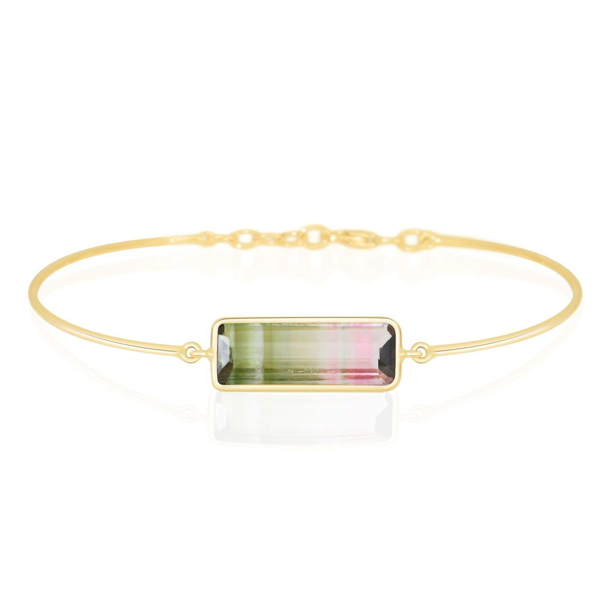 Watermelon Tourmaline Supreme Bar Bangle