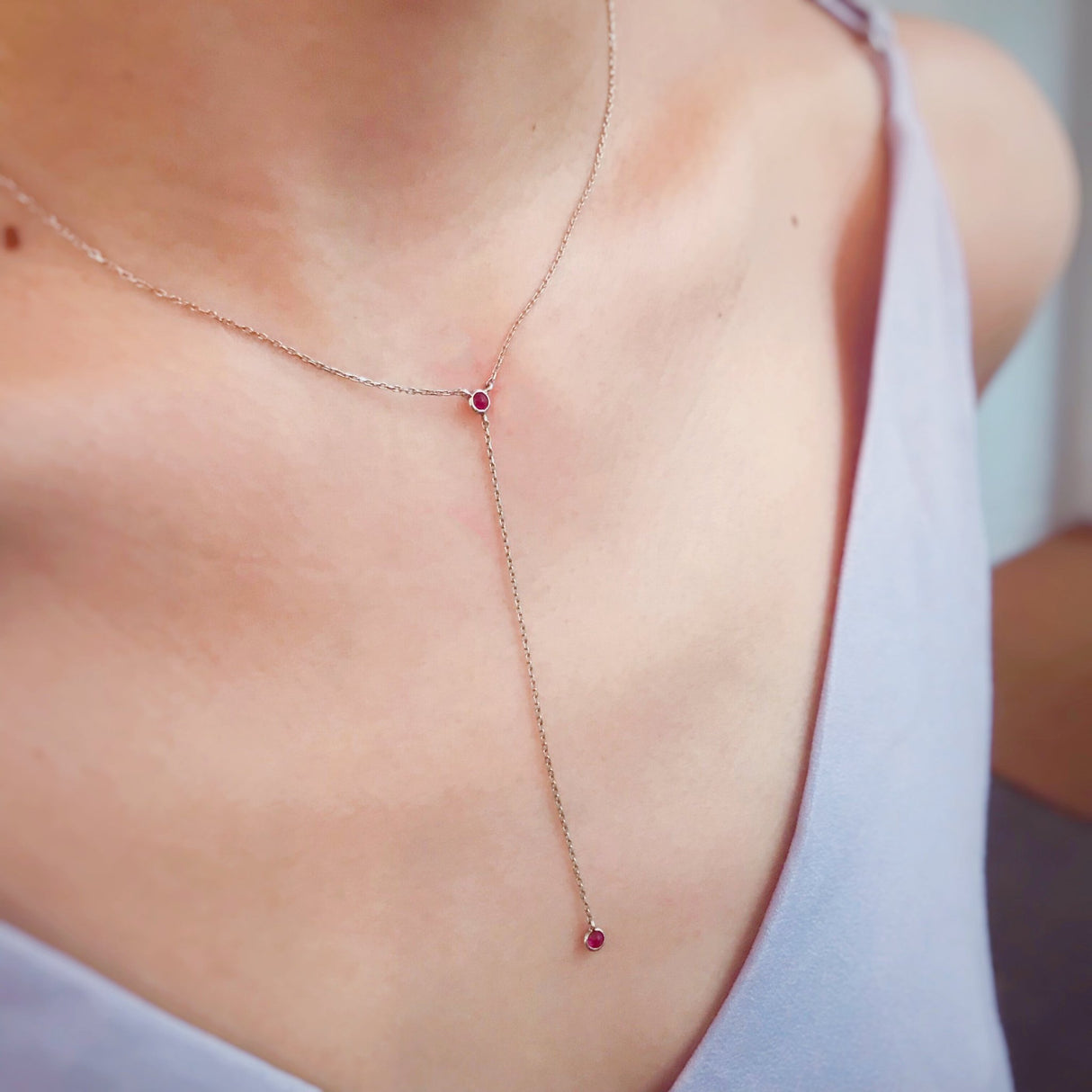 Yi Collection x Opening Ceremony Ruby Lariat Necklace