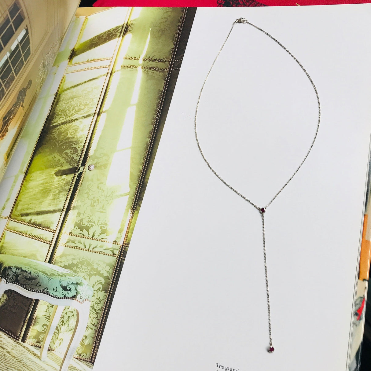 Yi Collection x Opening Ceremony Ruby Lariat Necklace
