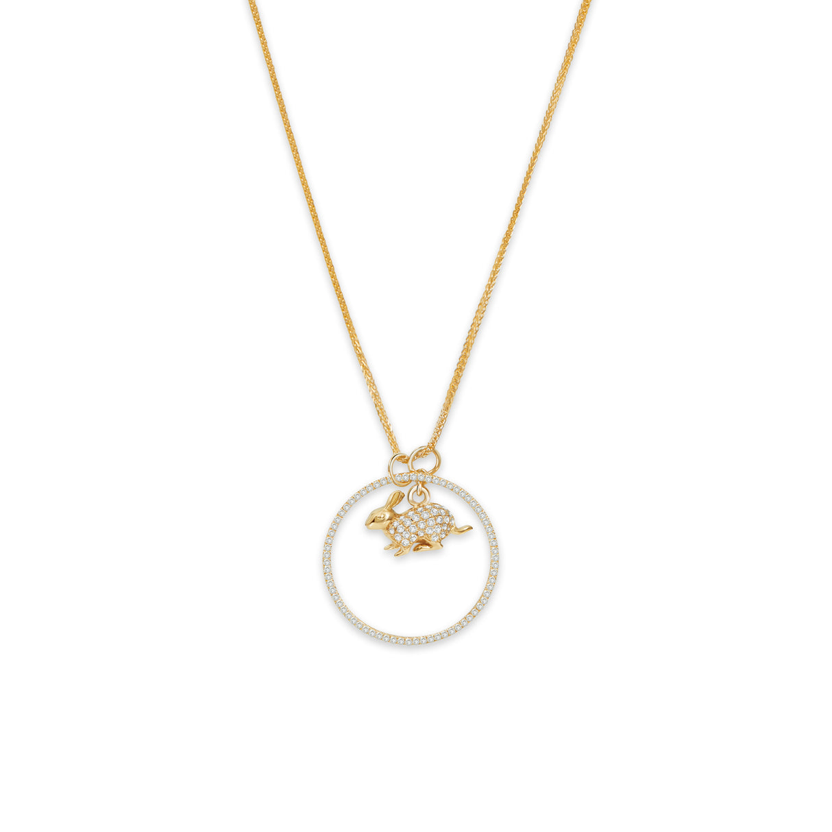 Zodiac Rabbit Pendant Necklace