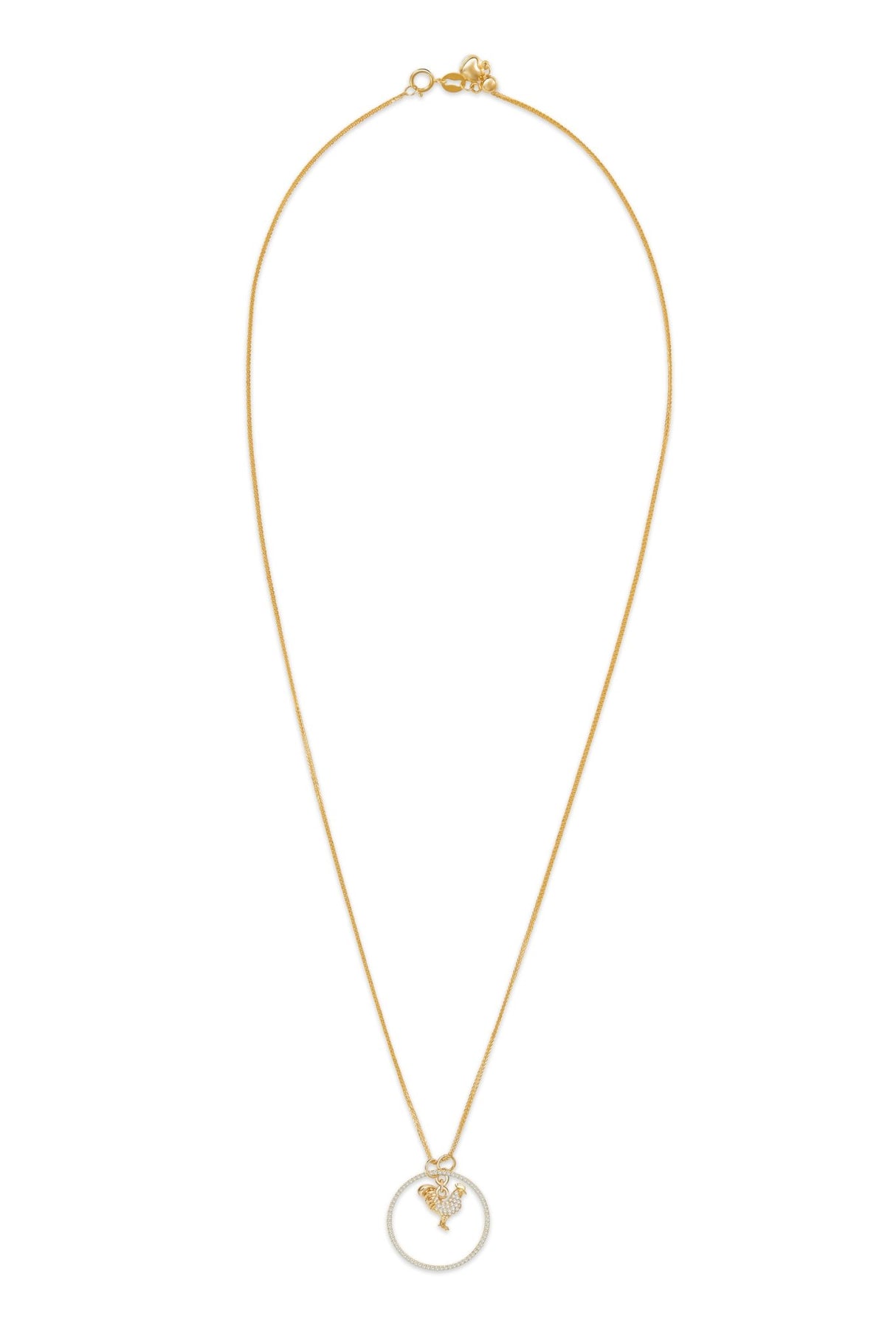 Zodiac Rooster Pendant Necklace 1