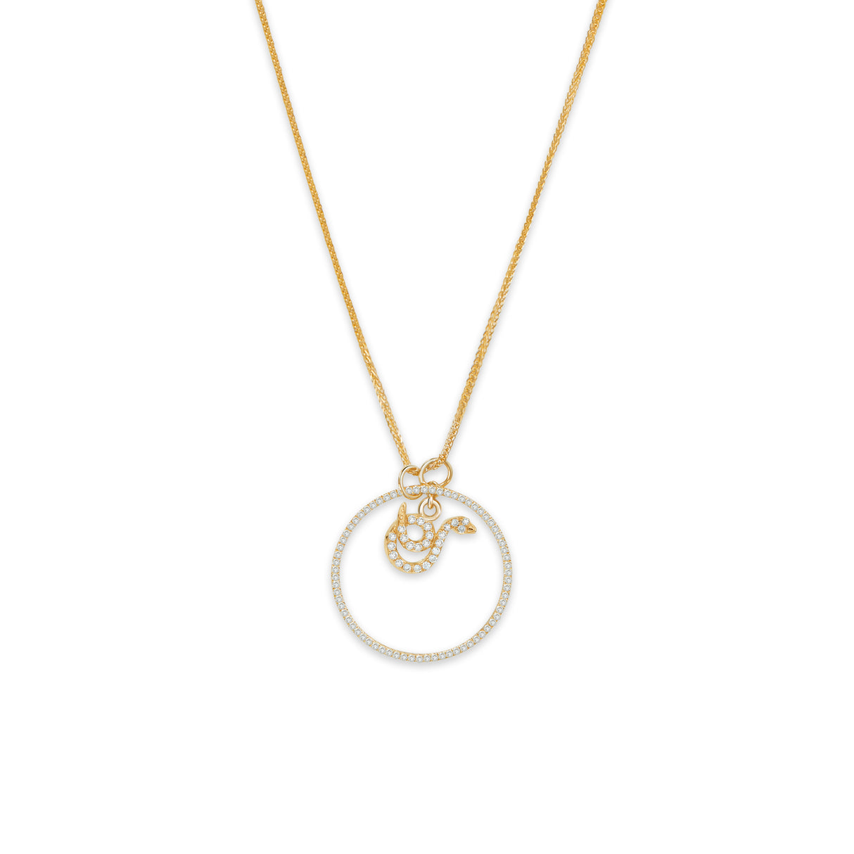 Zodiac Snake Pendant Necklace